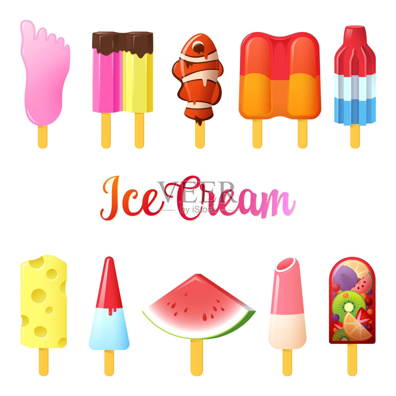 冰淇淋夏季插画插画图片素材