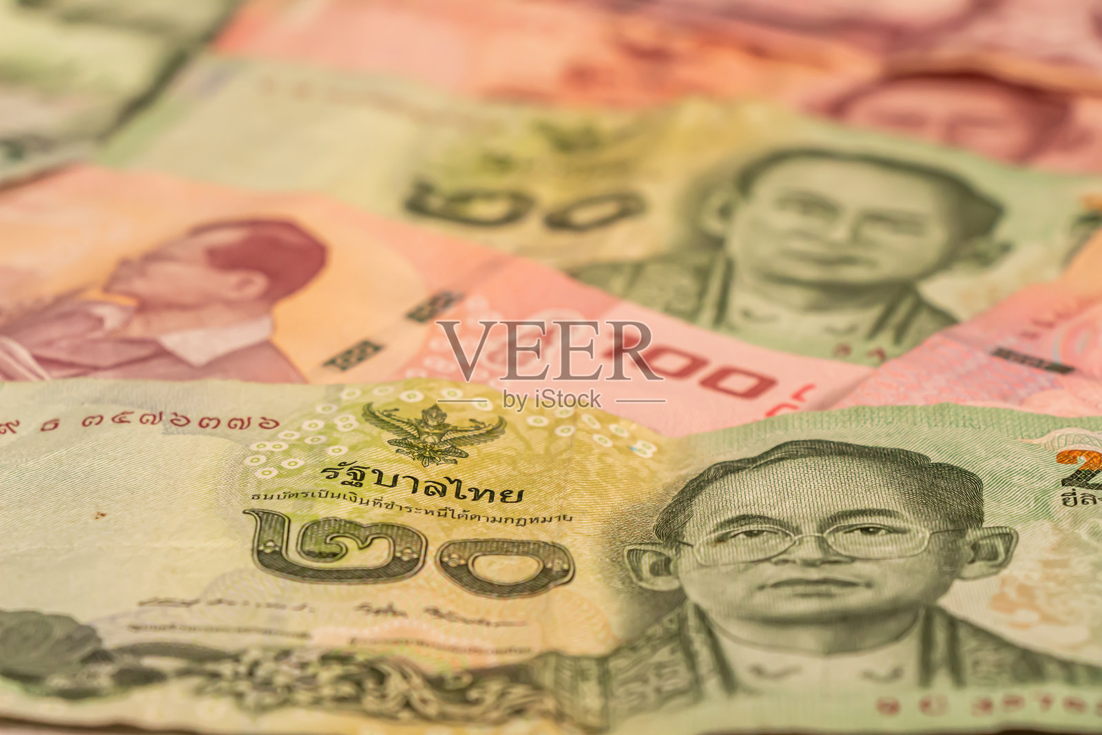 泰铢。有钞票照片摄影图片