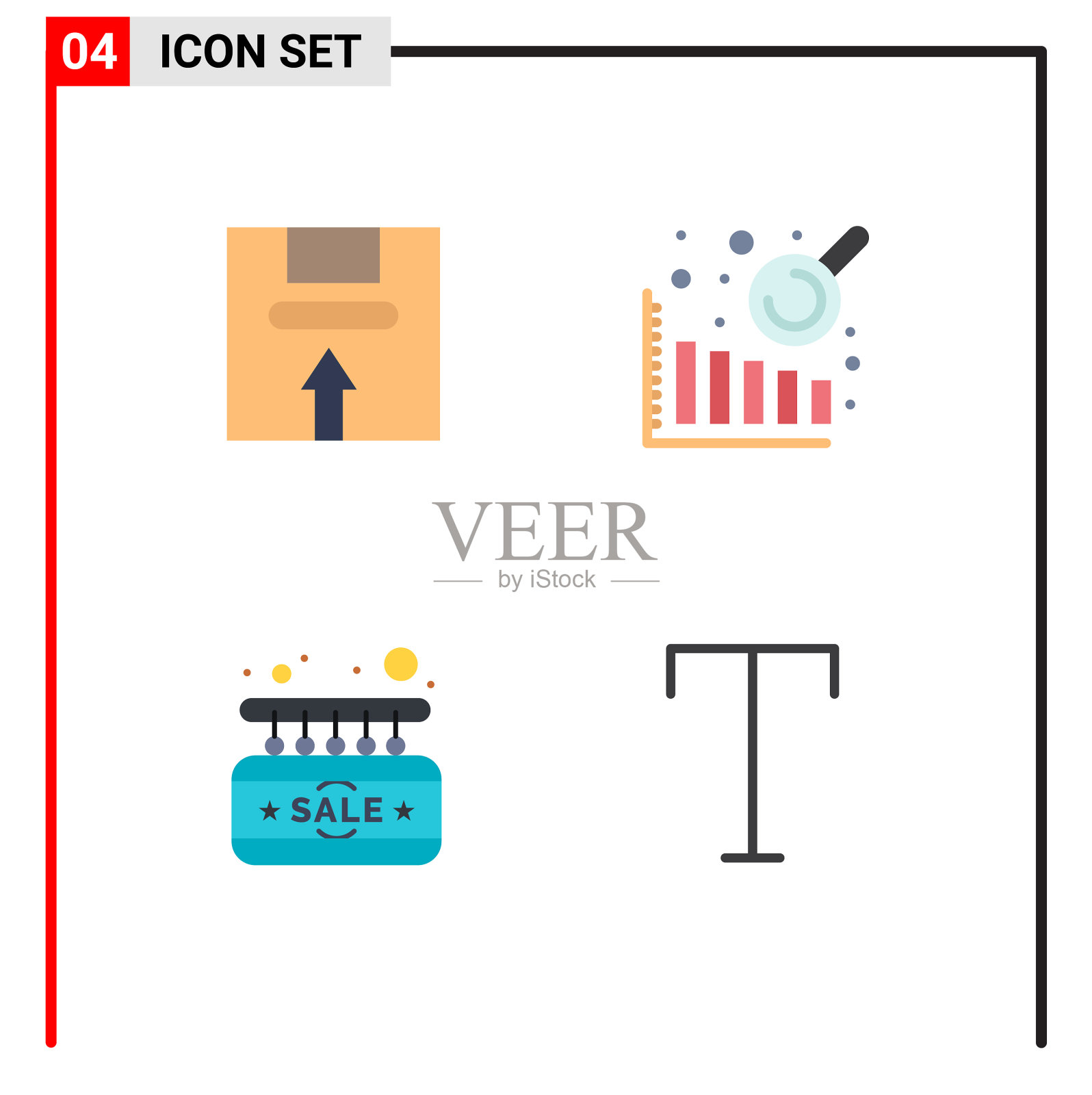 4创意图标现代标志和符号盒图标素材