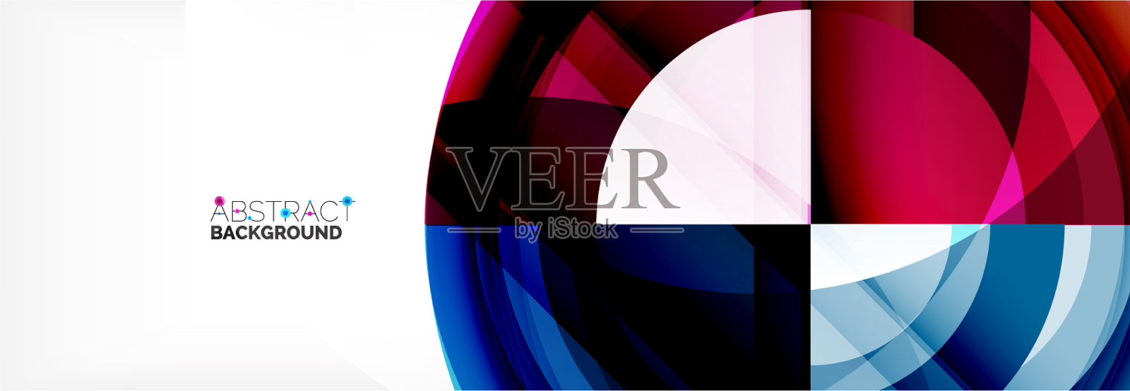 圆形形状三角形和圆形现代插画图片素材