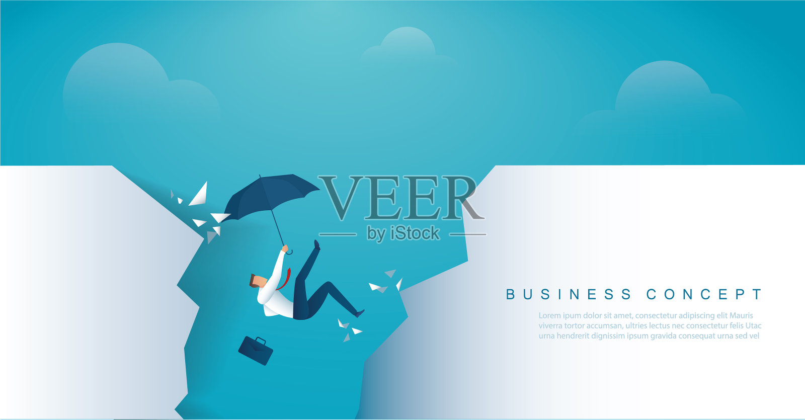 从天上掉下来的人插画图片素材