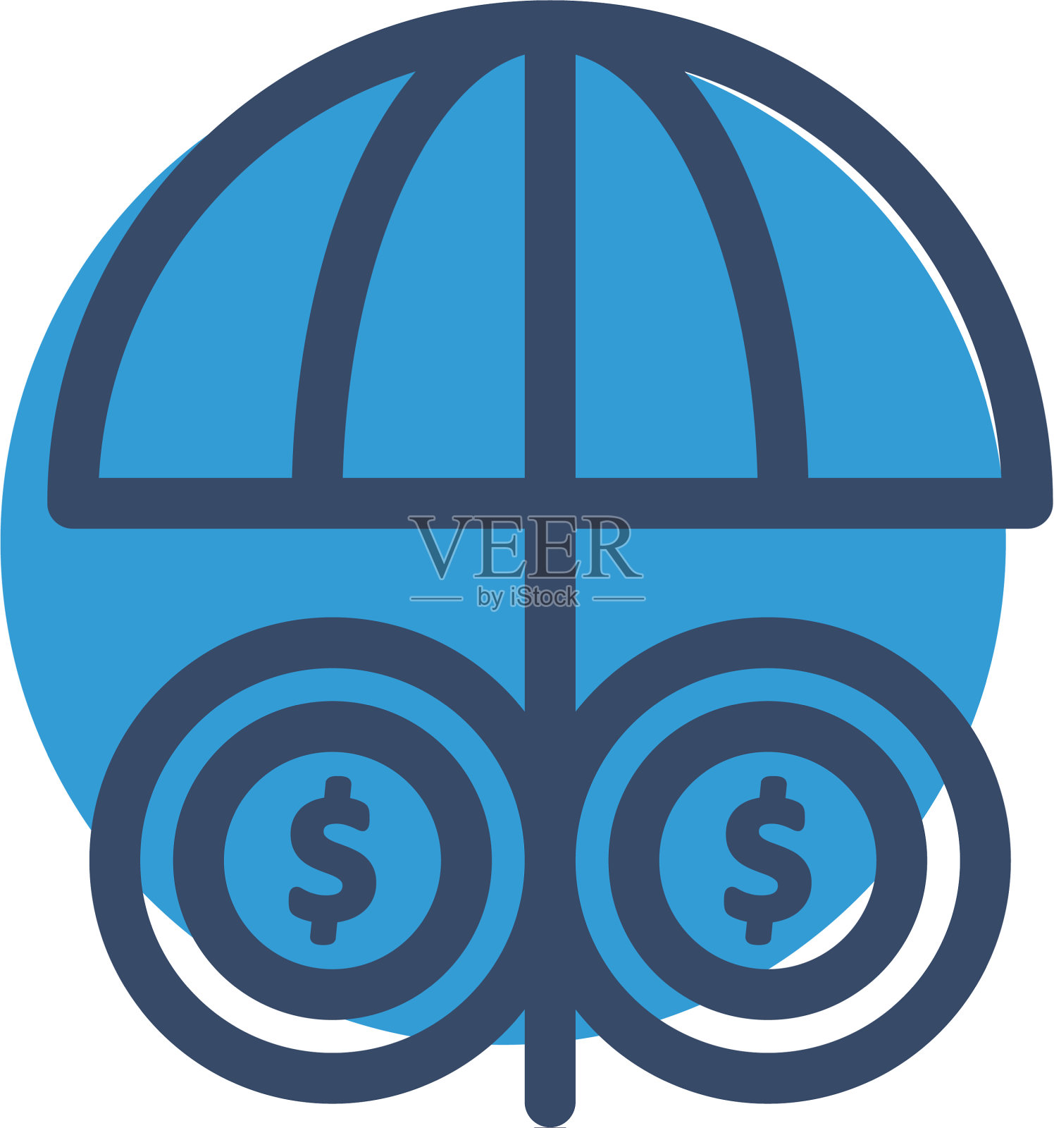 伞的图标插画图片素材