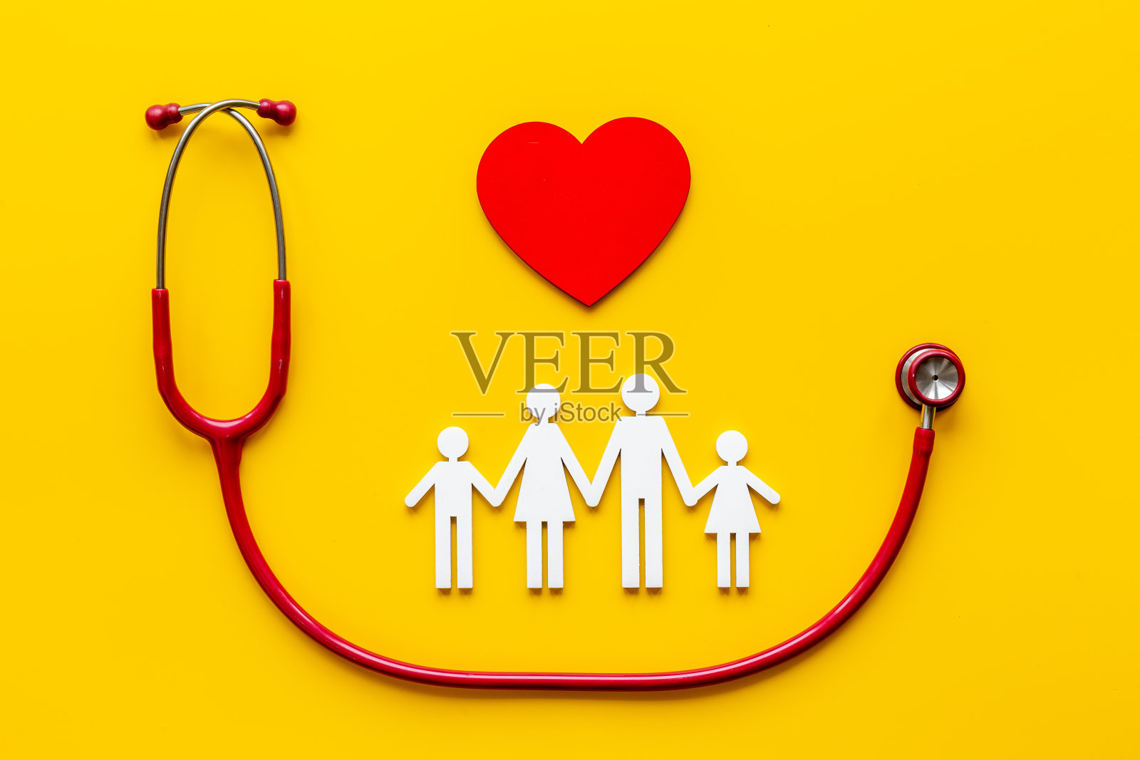 健康医疗理念。用心的家庭形象照片摄影图片