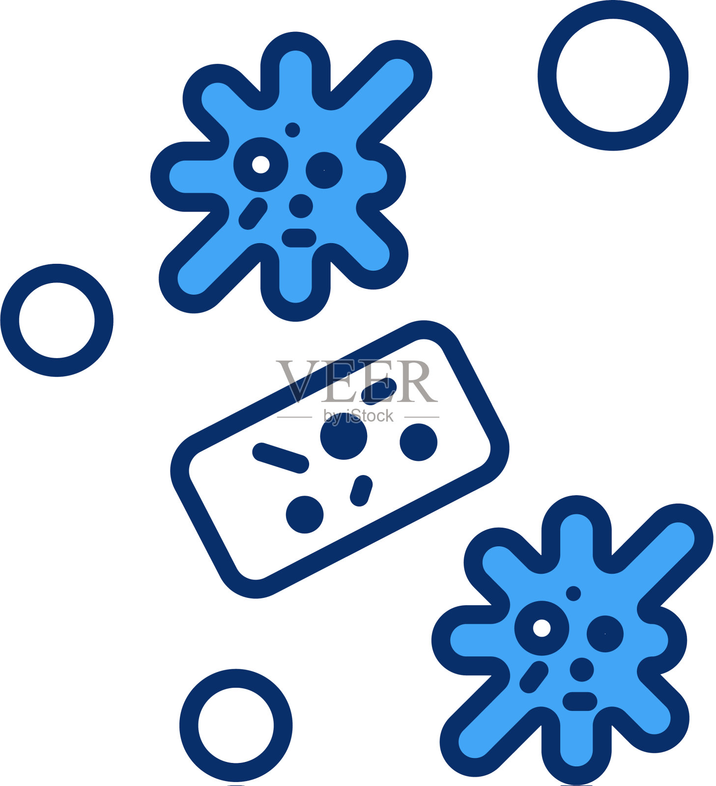 病毒的图标插画图片素材