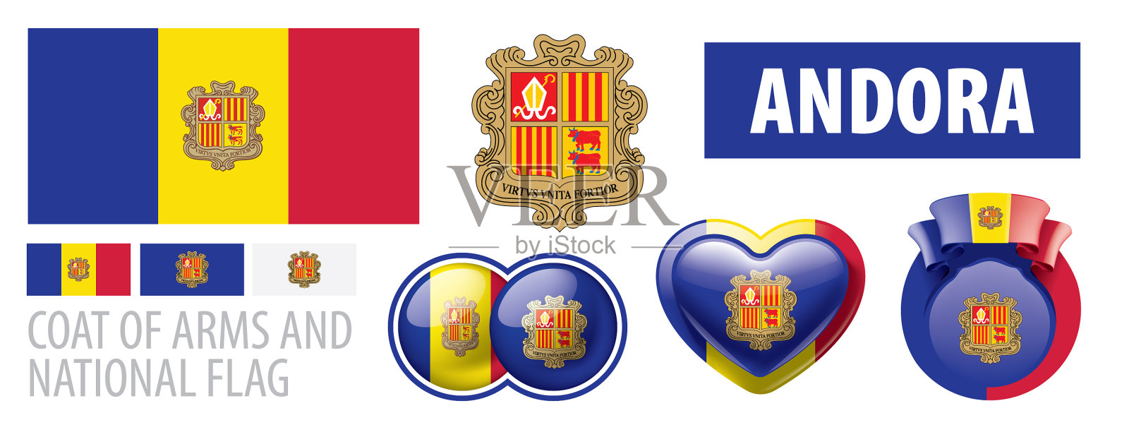 设外套、徽和国旗图标素材