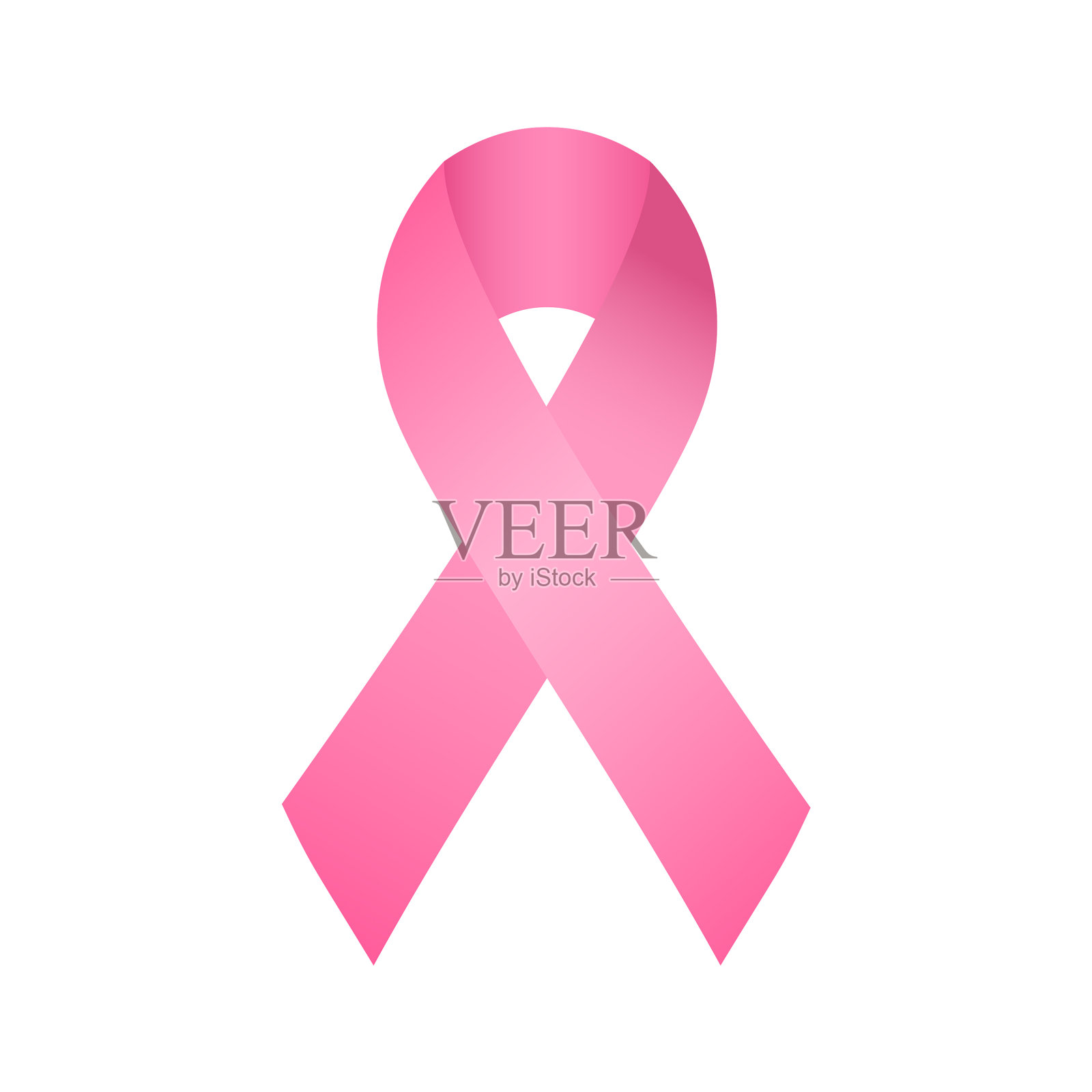 粉红丝带象征组织支持插画图片素材