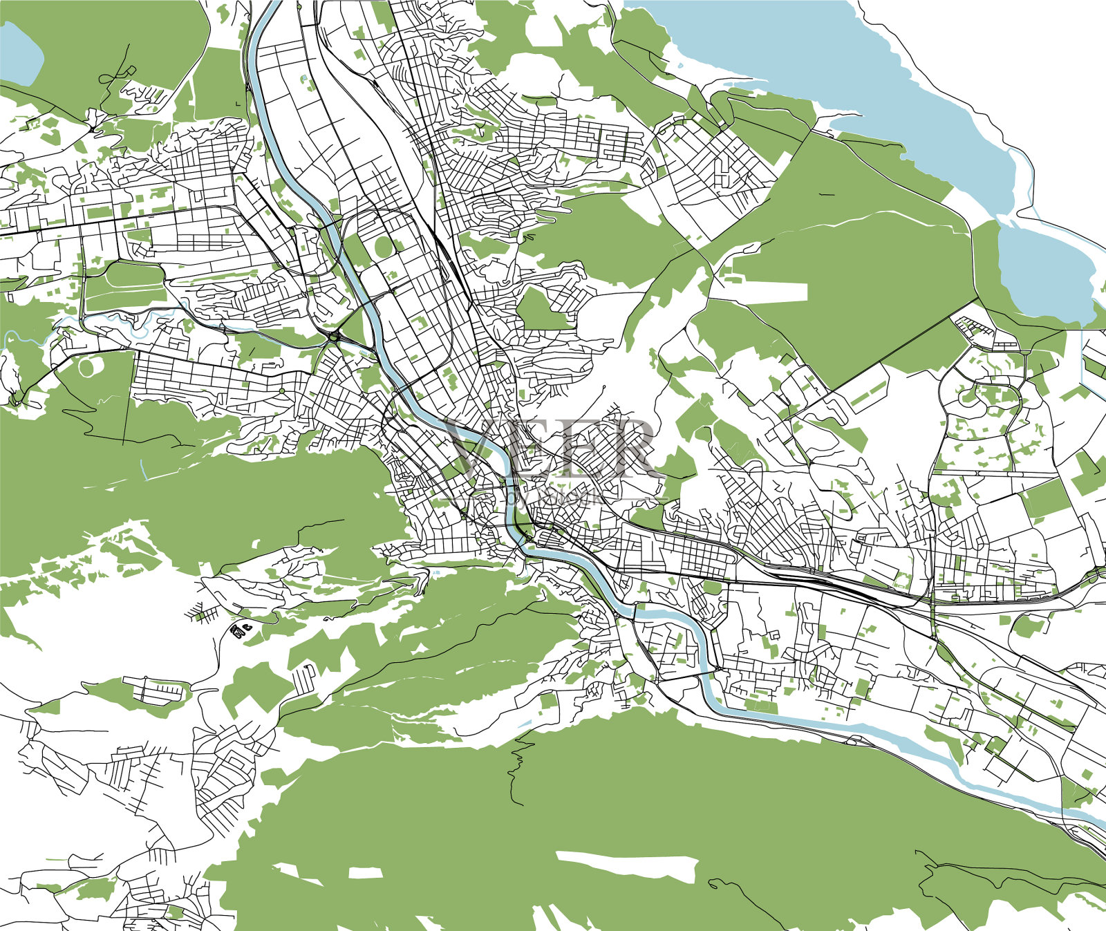 地图城市格鲁吉亚第比利斯插画图片素材