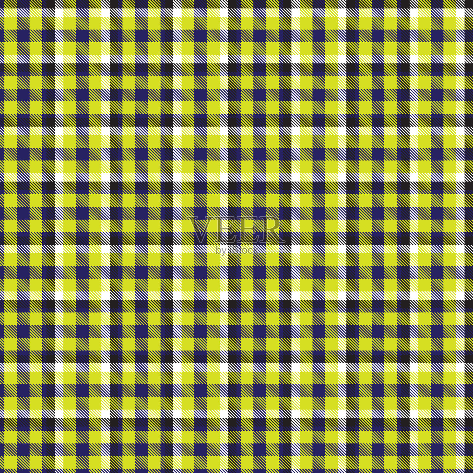 黄色格纹纹理无缝图案插画图片素材