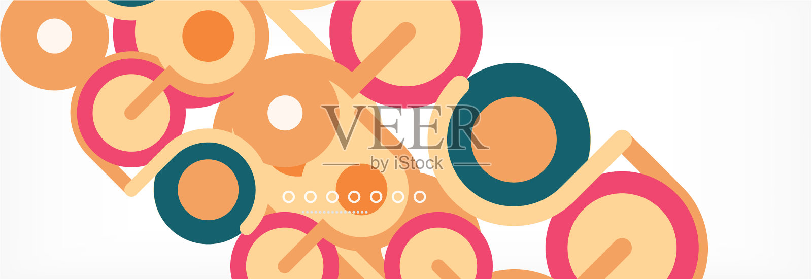 圆圈和线条抽象了封面的背景插画图片素材