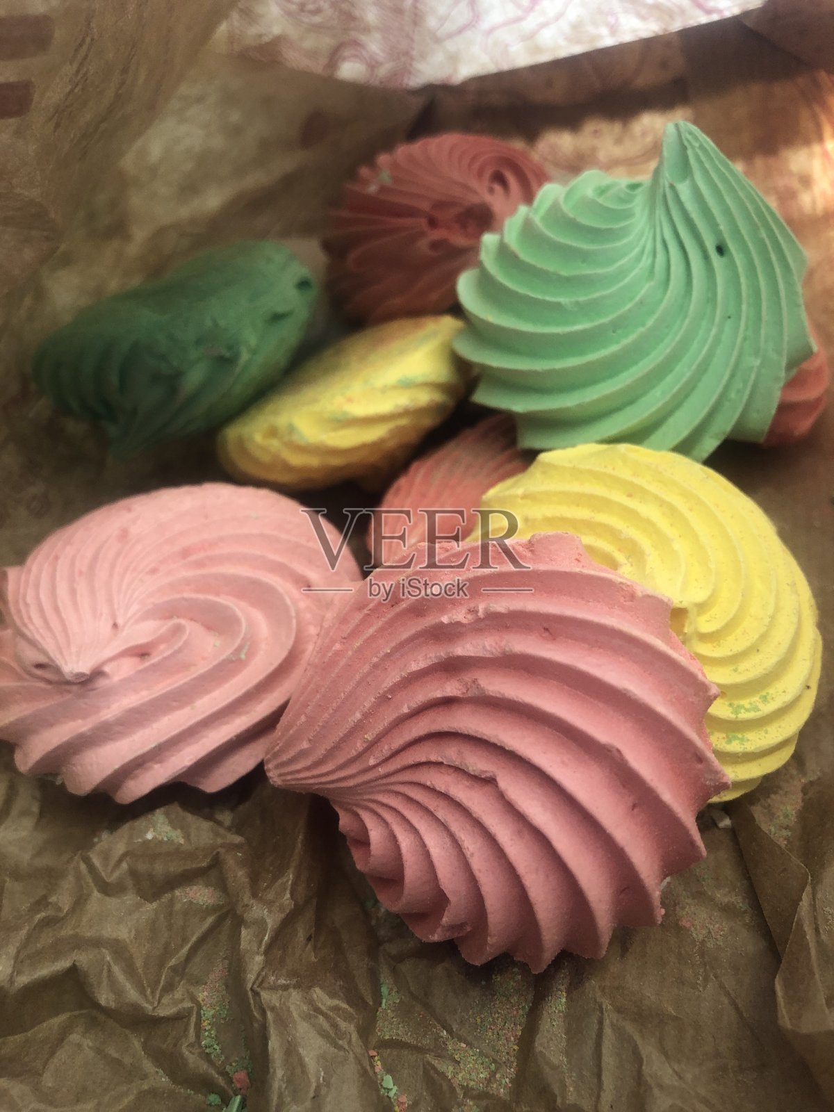 多彩的色泽饼干照片摄影图片