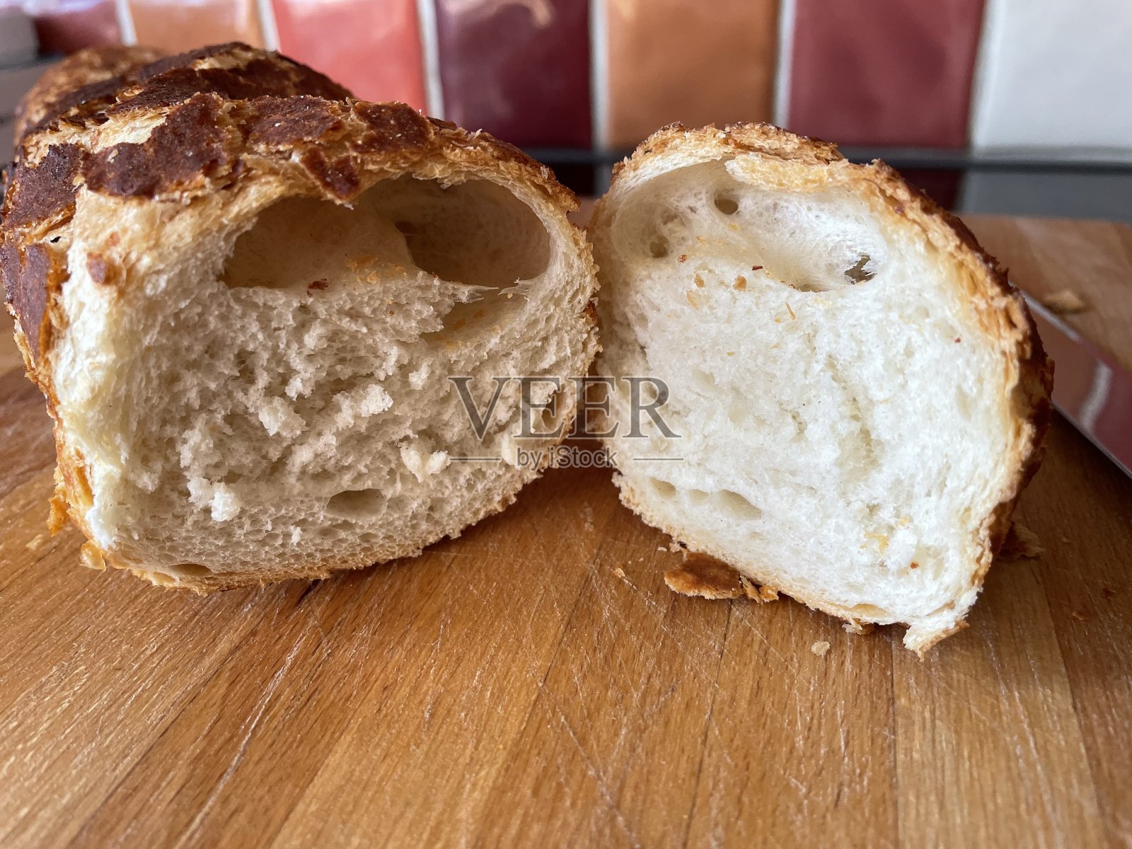 切法国棍面包照片摄影图片