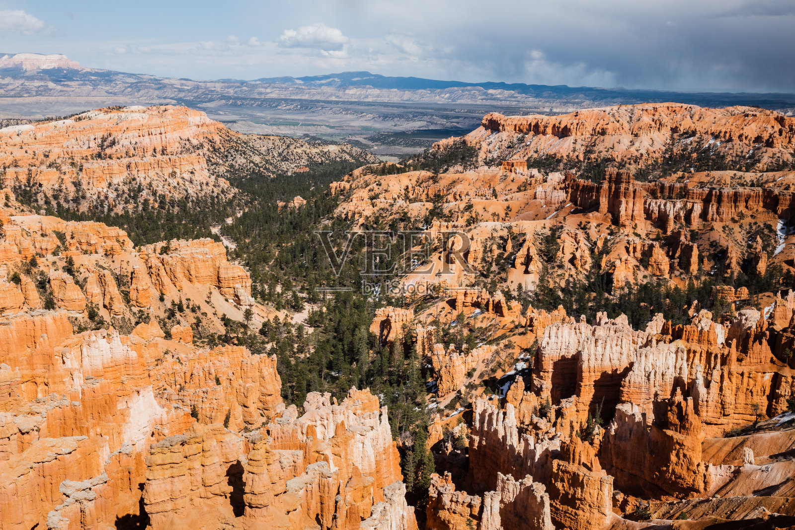 犹他州布莱斯峡谷国家公园的灵感点,令人惊叹的景色照片摄影图片