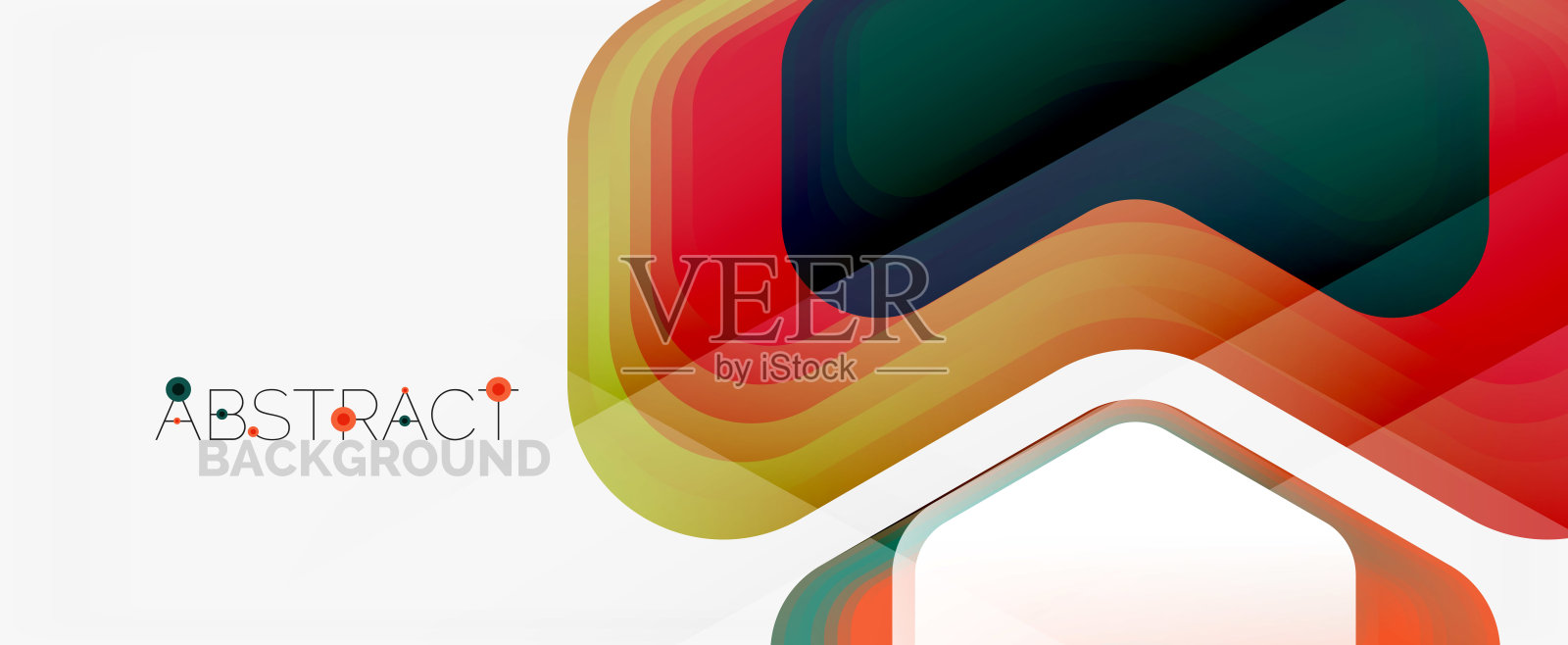 矢量3d箭头几何组成,抽象背景的业务或技术演示,互联网海报或网页小册子封面,壁纸插画图片素材