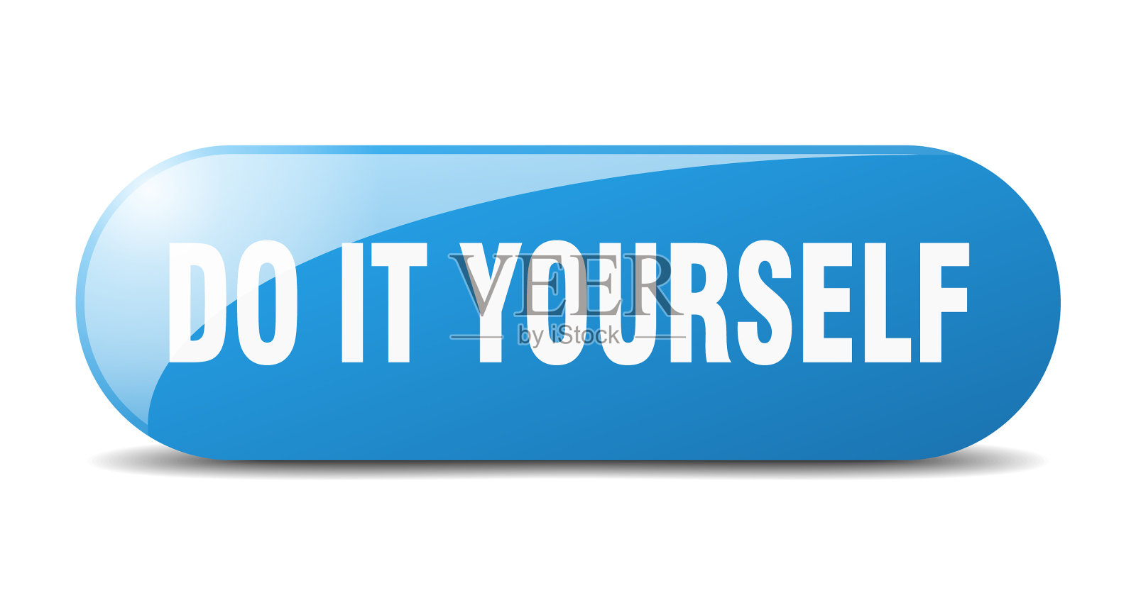 自己做按钮贴纸横幅圆吗插画图片素材