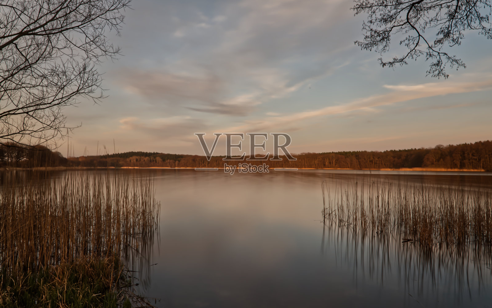 让你思考的乡村湖泊照片摄影图片