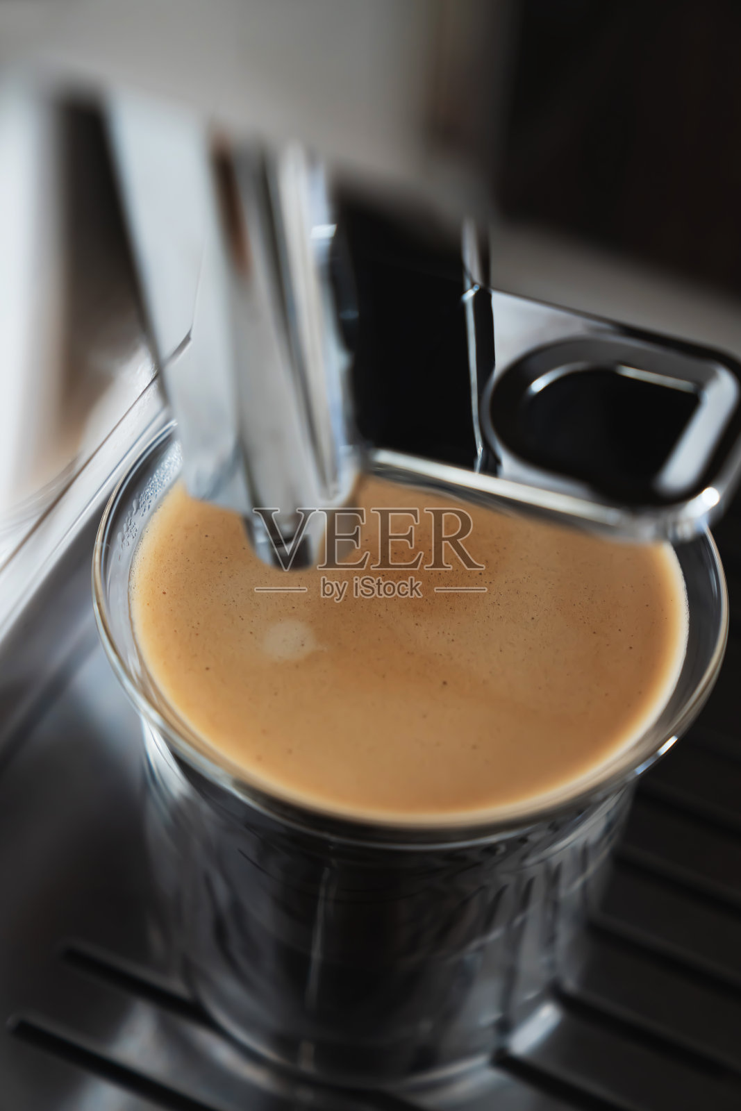浓缩咖啡和咖啡机照片摄影图片