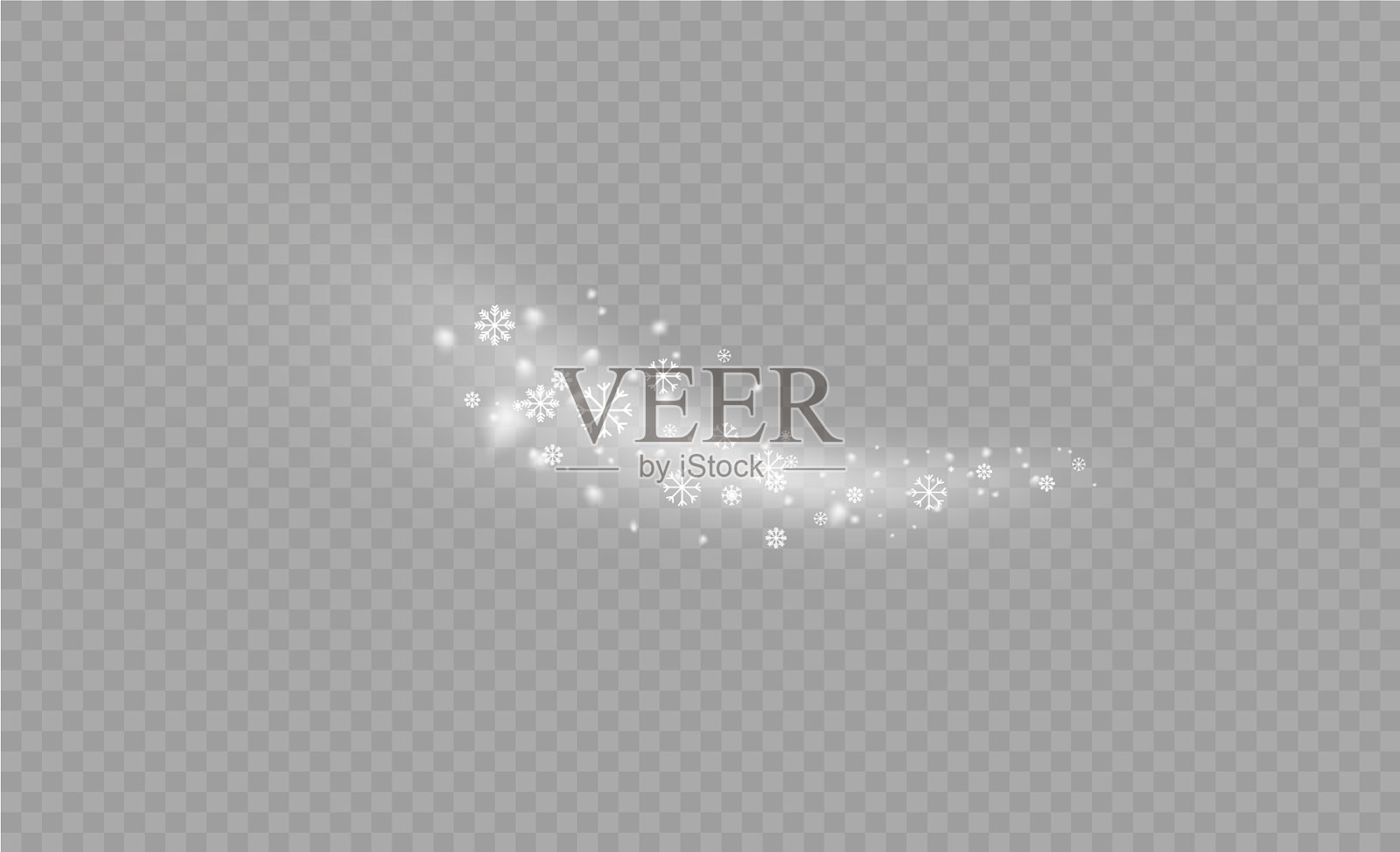 圣诞雪下降插画图片素材