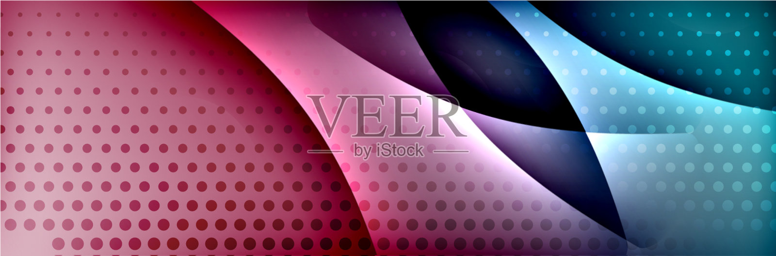 流体梯度霓虹彩色波抽象插画图片素材