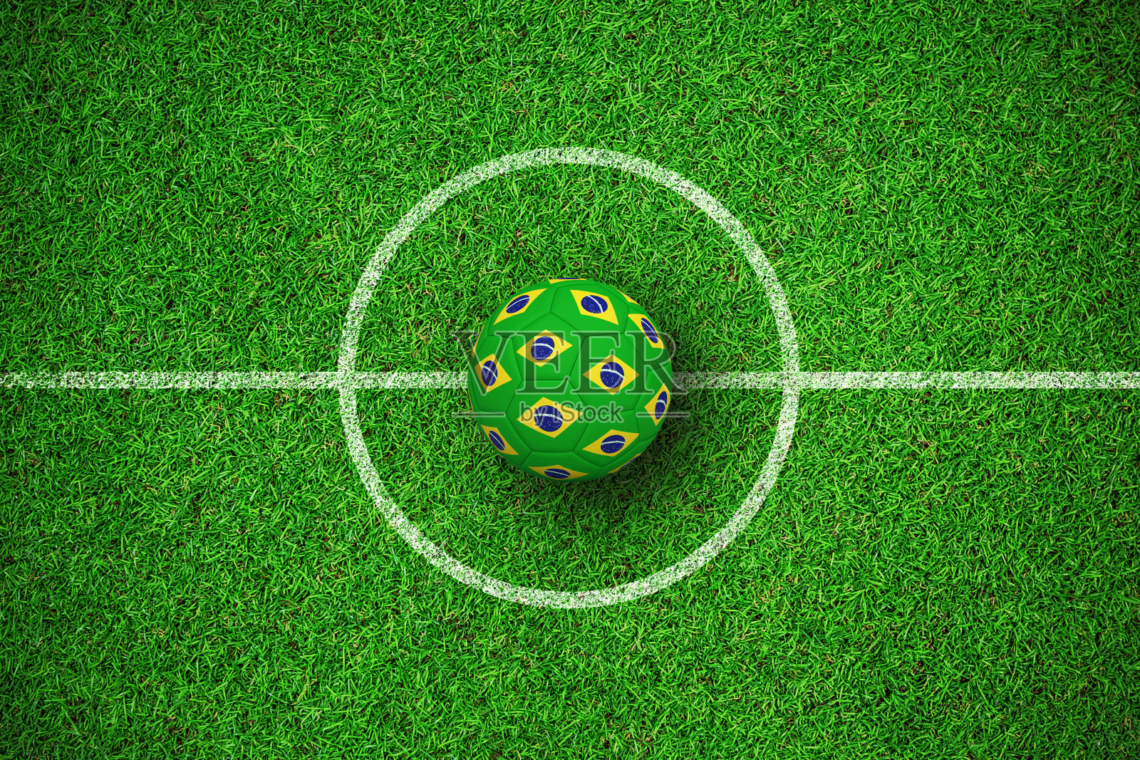 合成图像的足球在巴西的颜色照片摄影图片
