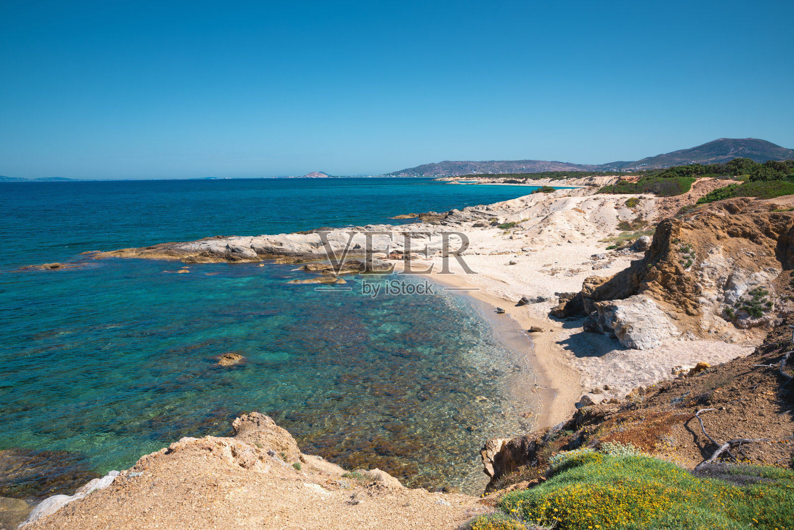 Aliko海滩,纳克索斯岛照片摄影图片