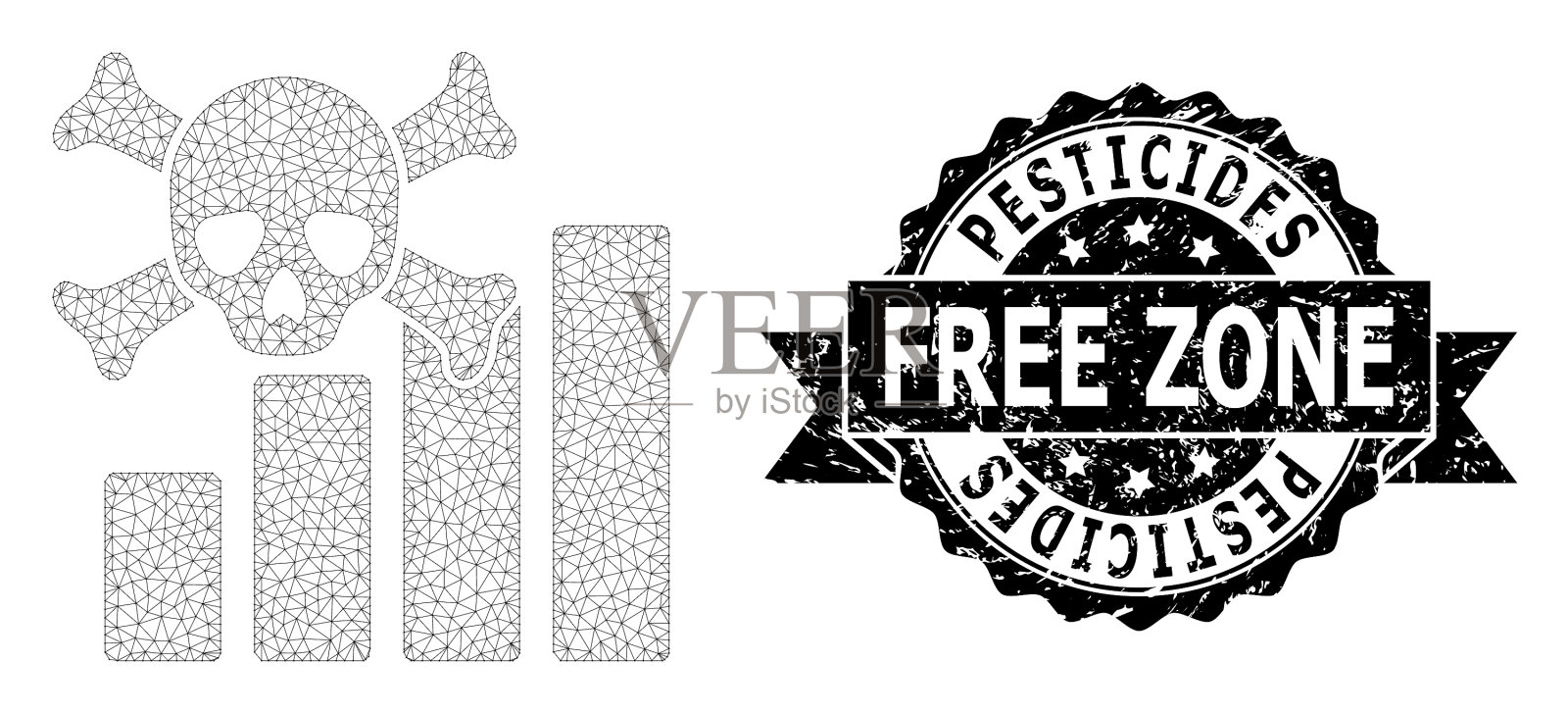 橡胶无农药带密封和网孔插画图片素材