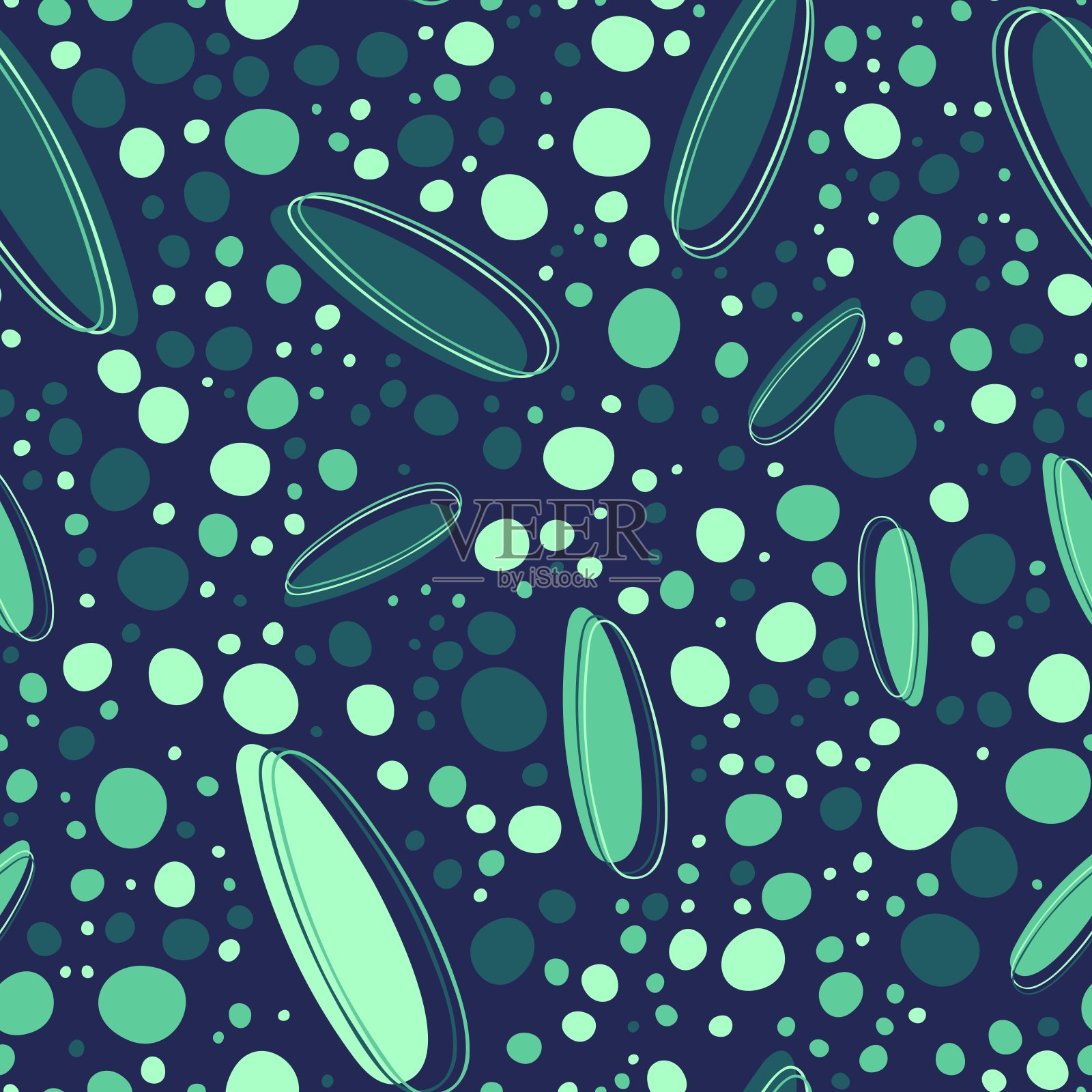 无缝模式。织物,纸张印刷,剪贴簿或墙纸的美丽纹理。矢量插图。可爱的彩色背景。插画图片素材