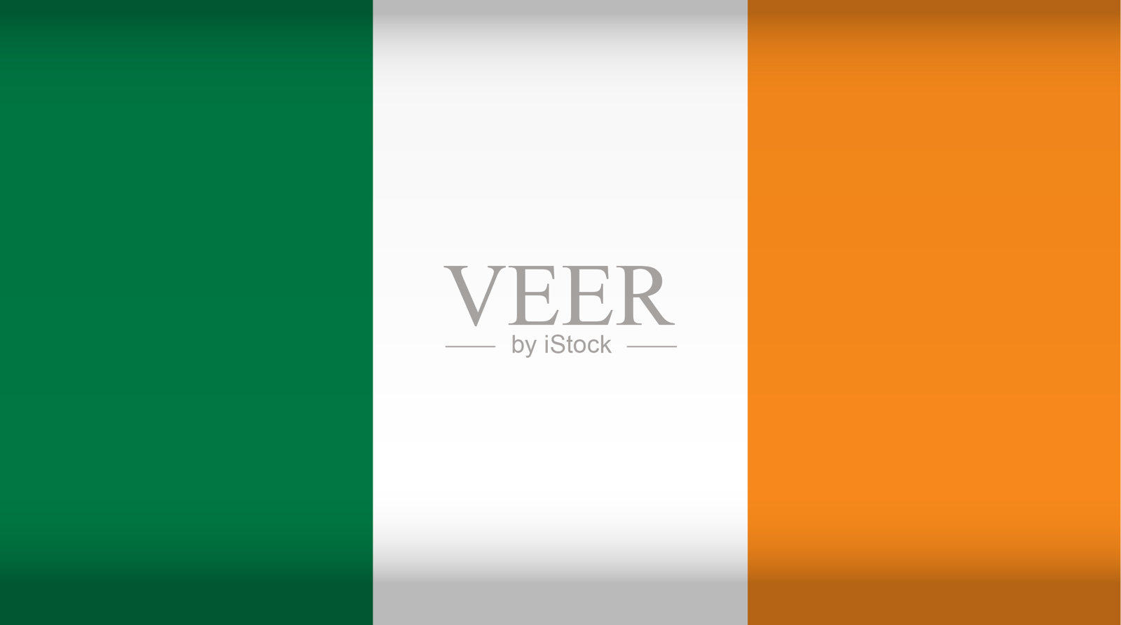 爱尔兰矢量旗。颜色象征孤立插画图片素材