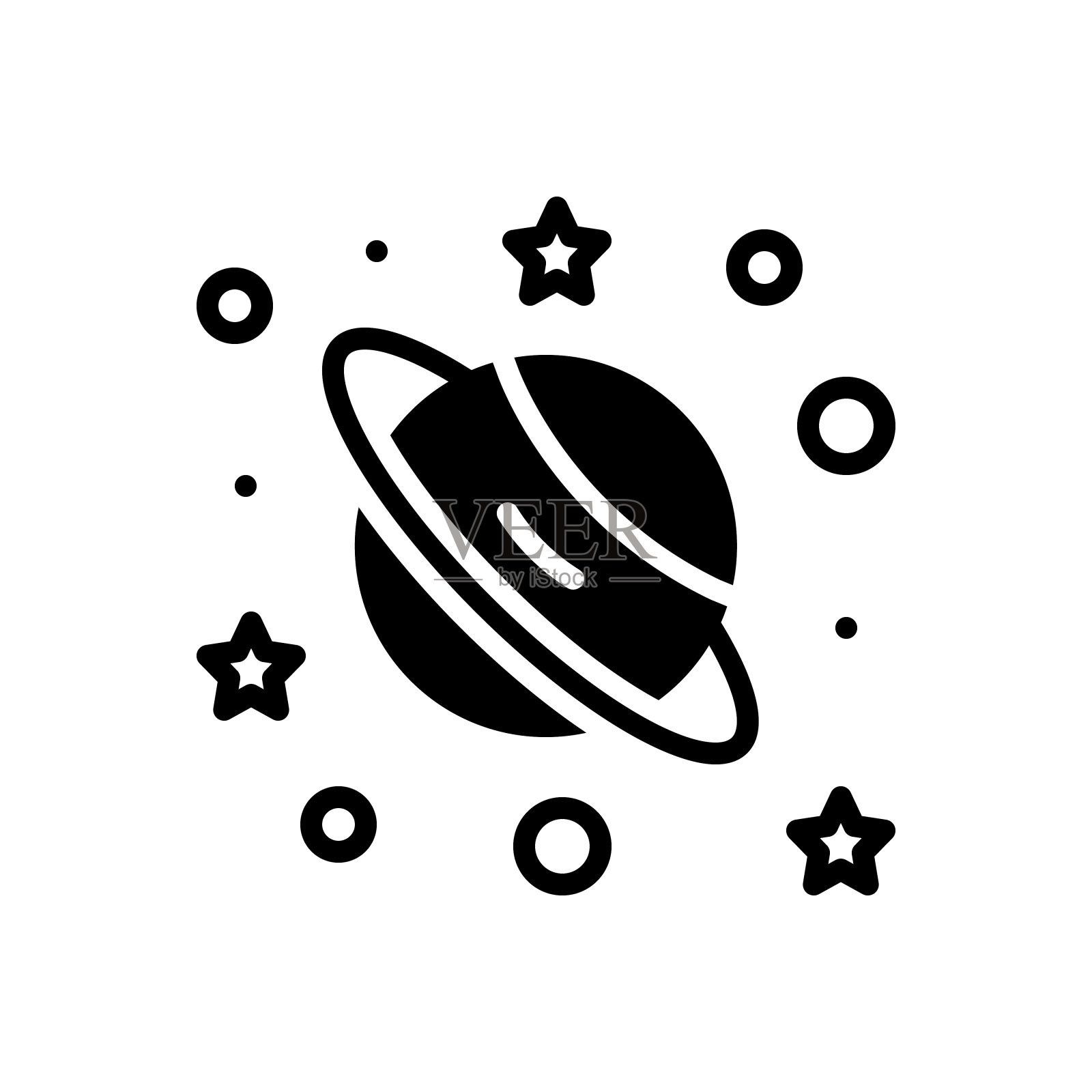 地球的小行星插画图片素材