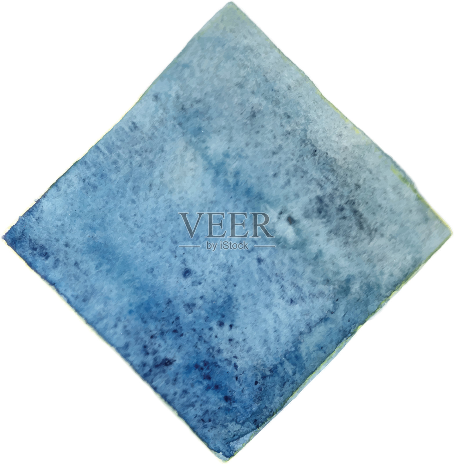 抽象的天蓝色和靛蓝色的方形旗帜插画图片素材