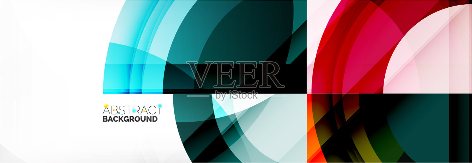 圆形形状三角形和圆形现代插画图片素材