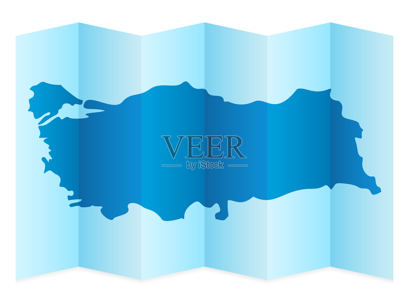 土耳其的地图插画图片素材