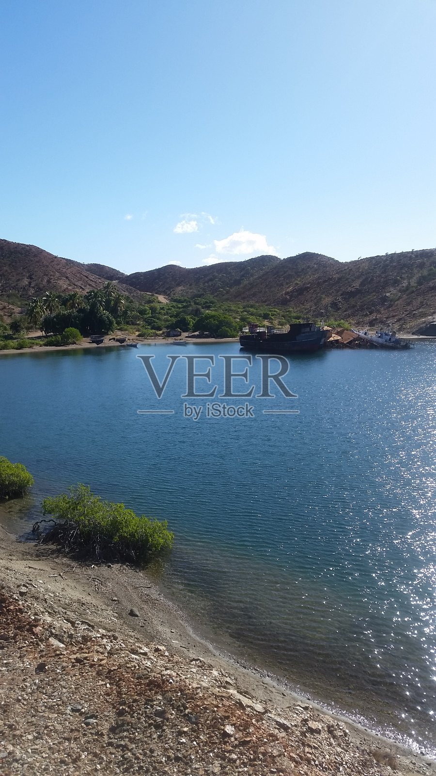 美丽的海滩景观照片摄影图片