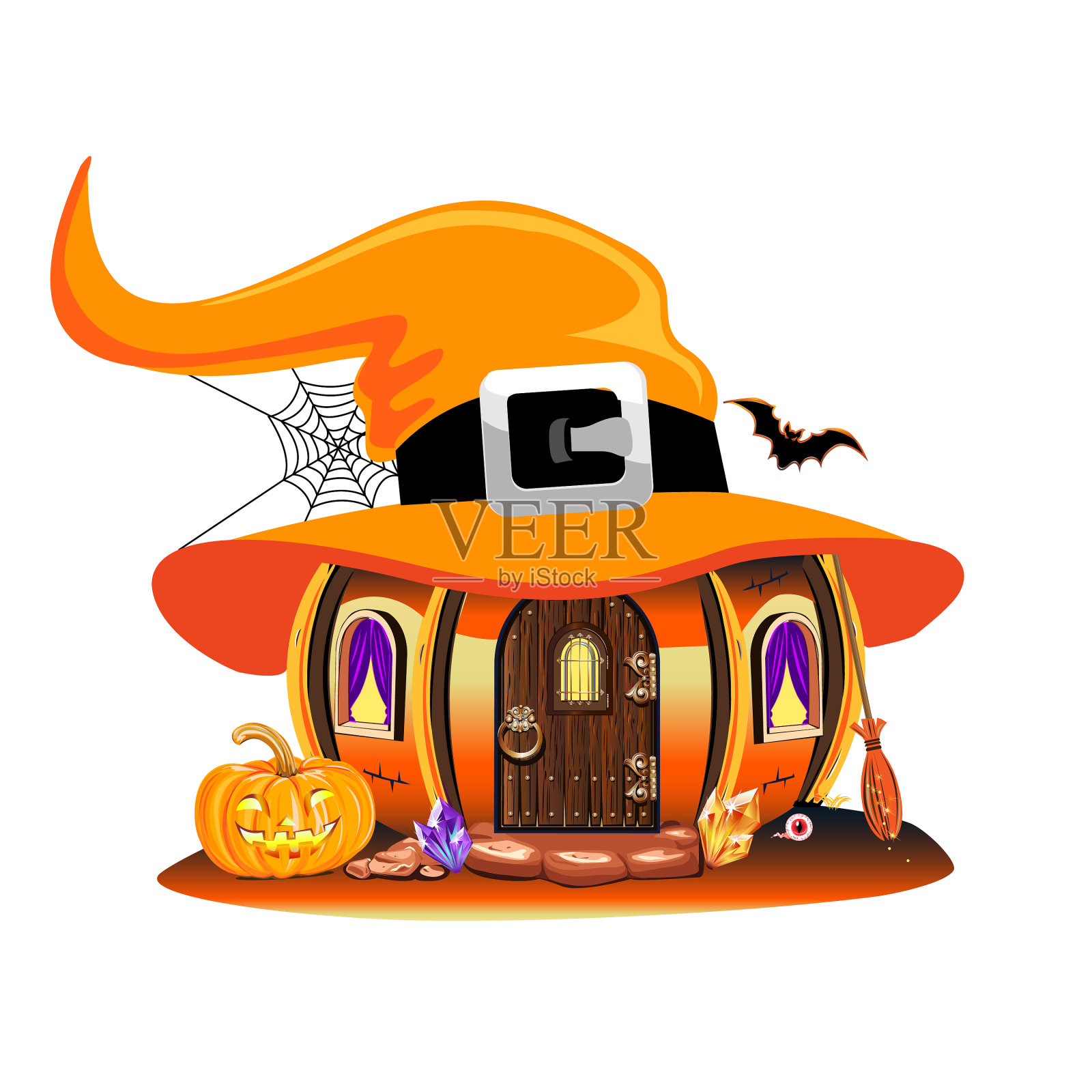 神奇的小房子设计模板素材