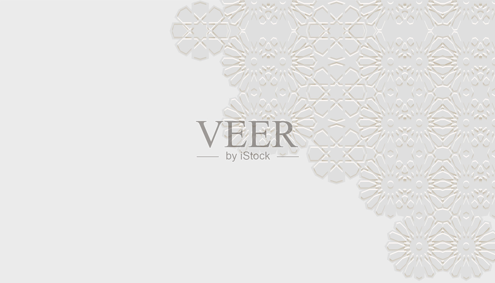 阿拉伯抽象的阿拉伯图案设计贺卡斋月卡里姆,伊斯兰装饰单色细节马赛克插画图片素材