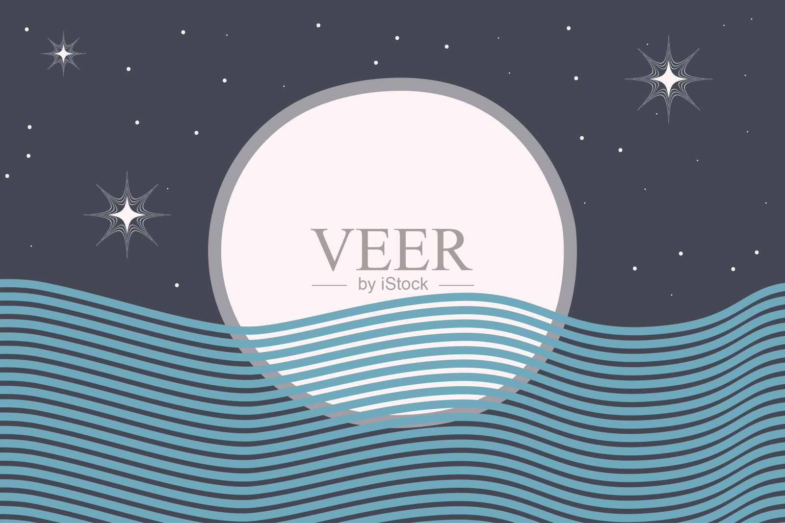 中世纪的现代印刷。向量的卡通插图插画图片素材