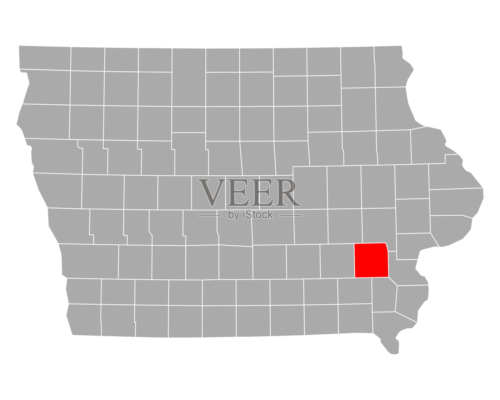 在爱荷华州的华盛顿插画图片素材