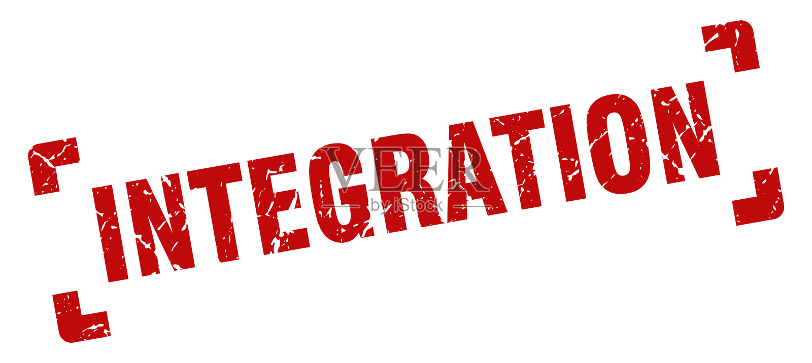 集成邮票方块垃圾标识隔离上插画图片素材