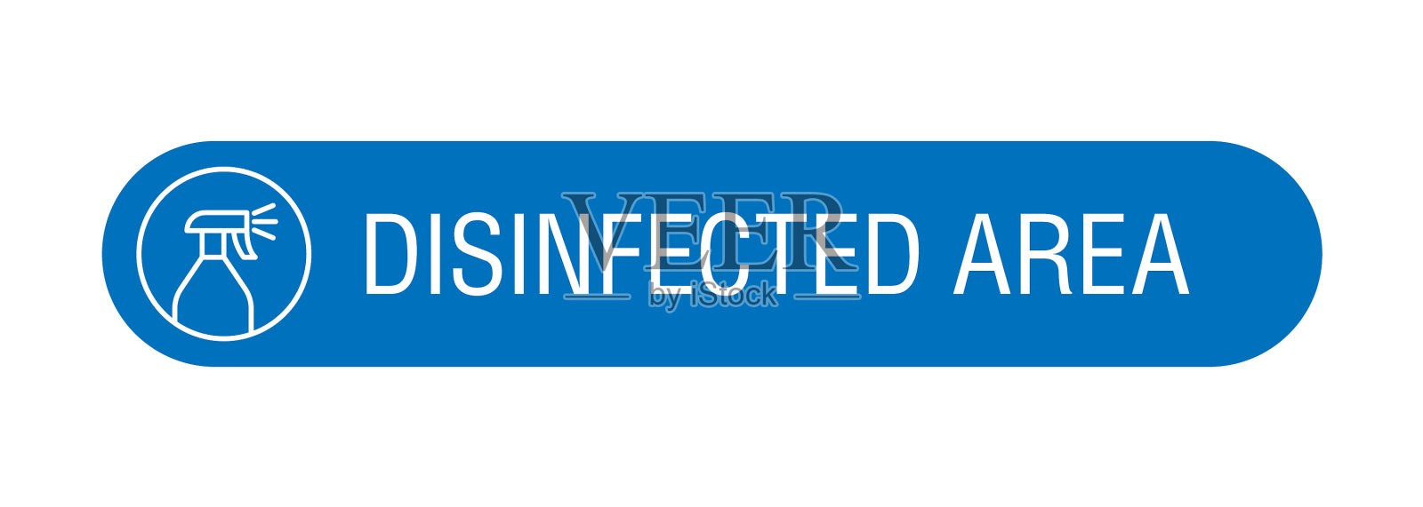 消毒区不干胶标签标牌区免费插画图片素材