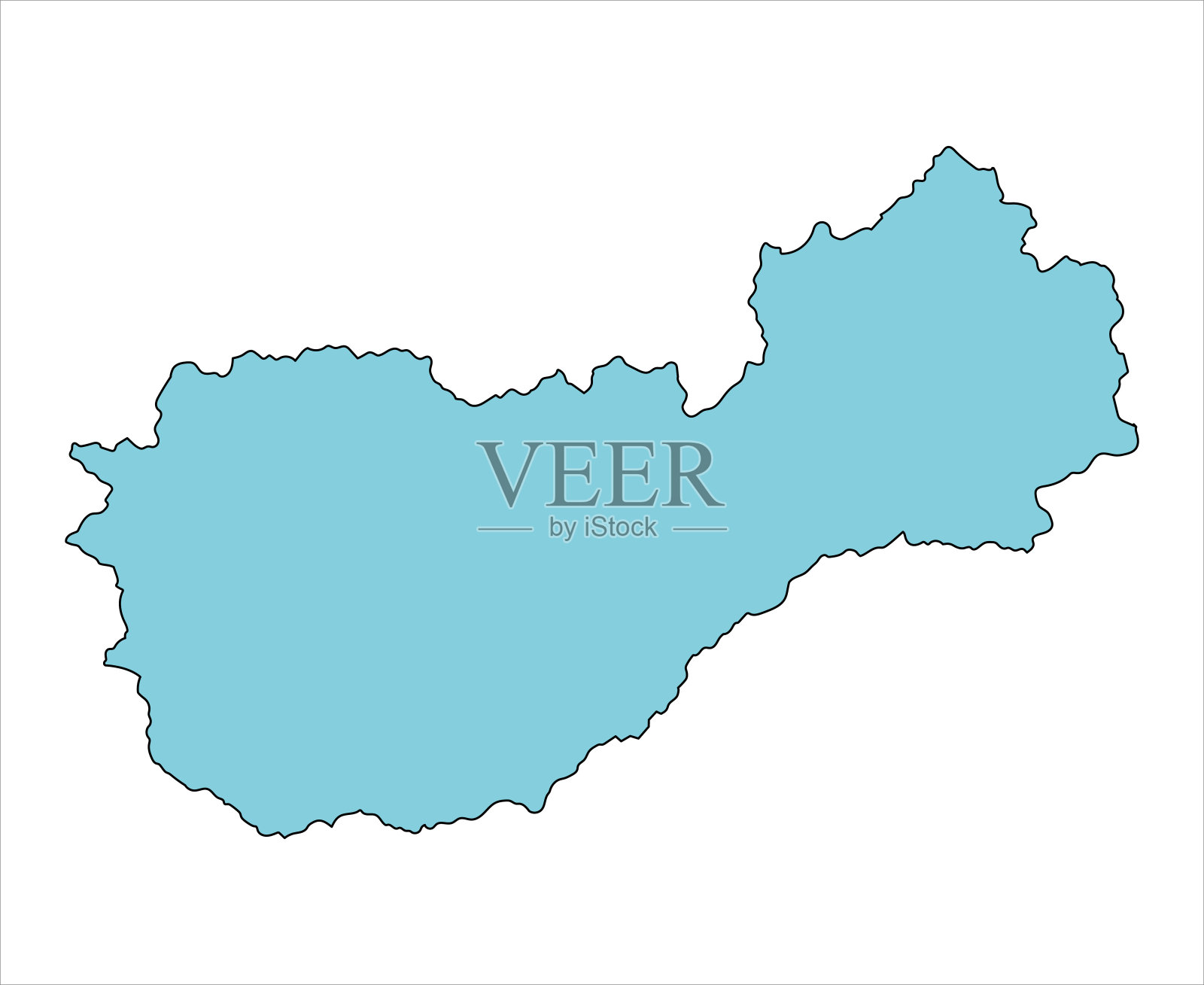 日本京都县绫边市地图。插画图片素材