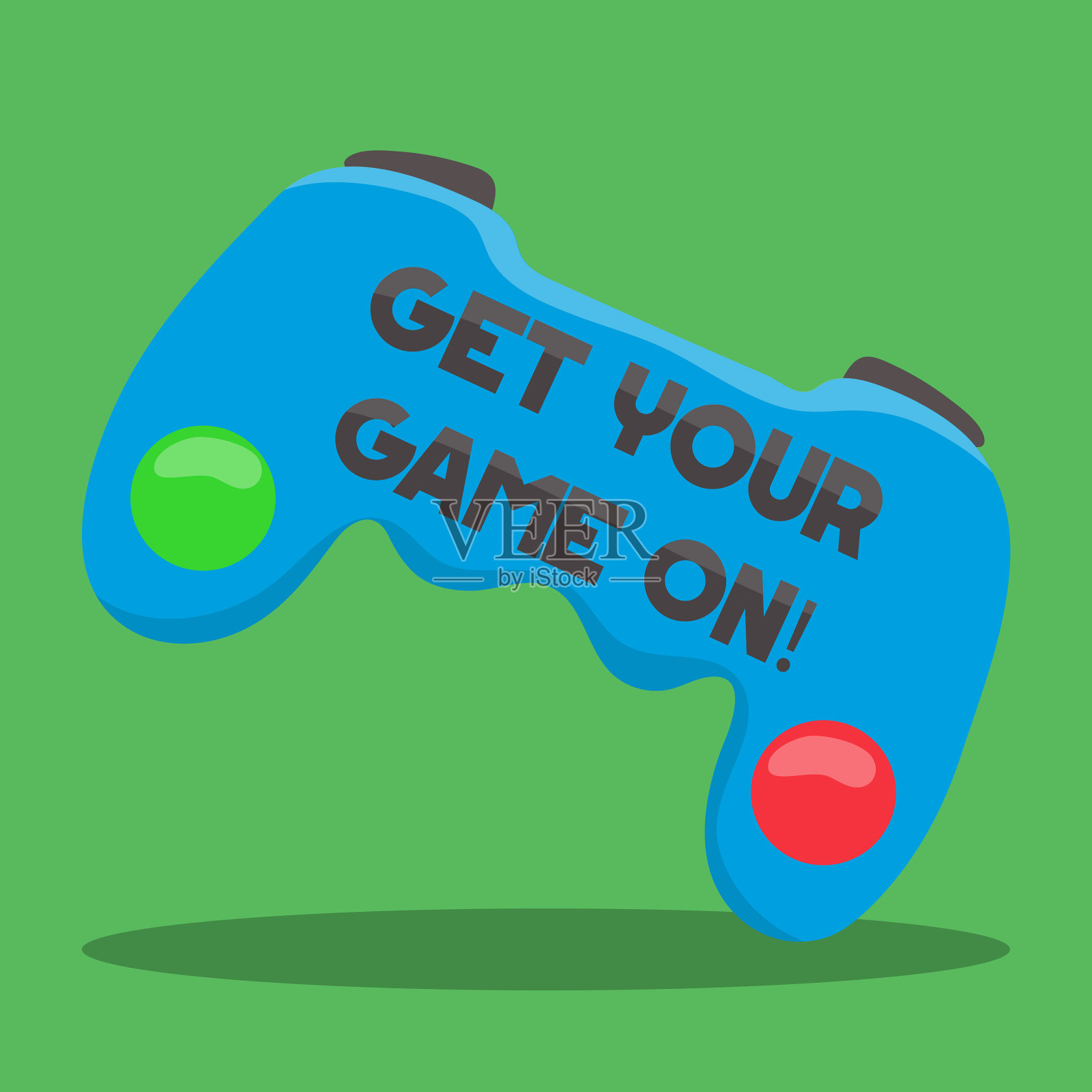 玩家控制蓝色06插画图片素材