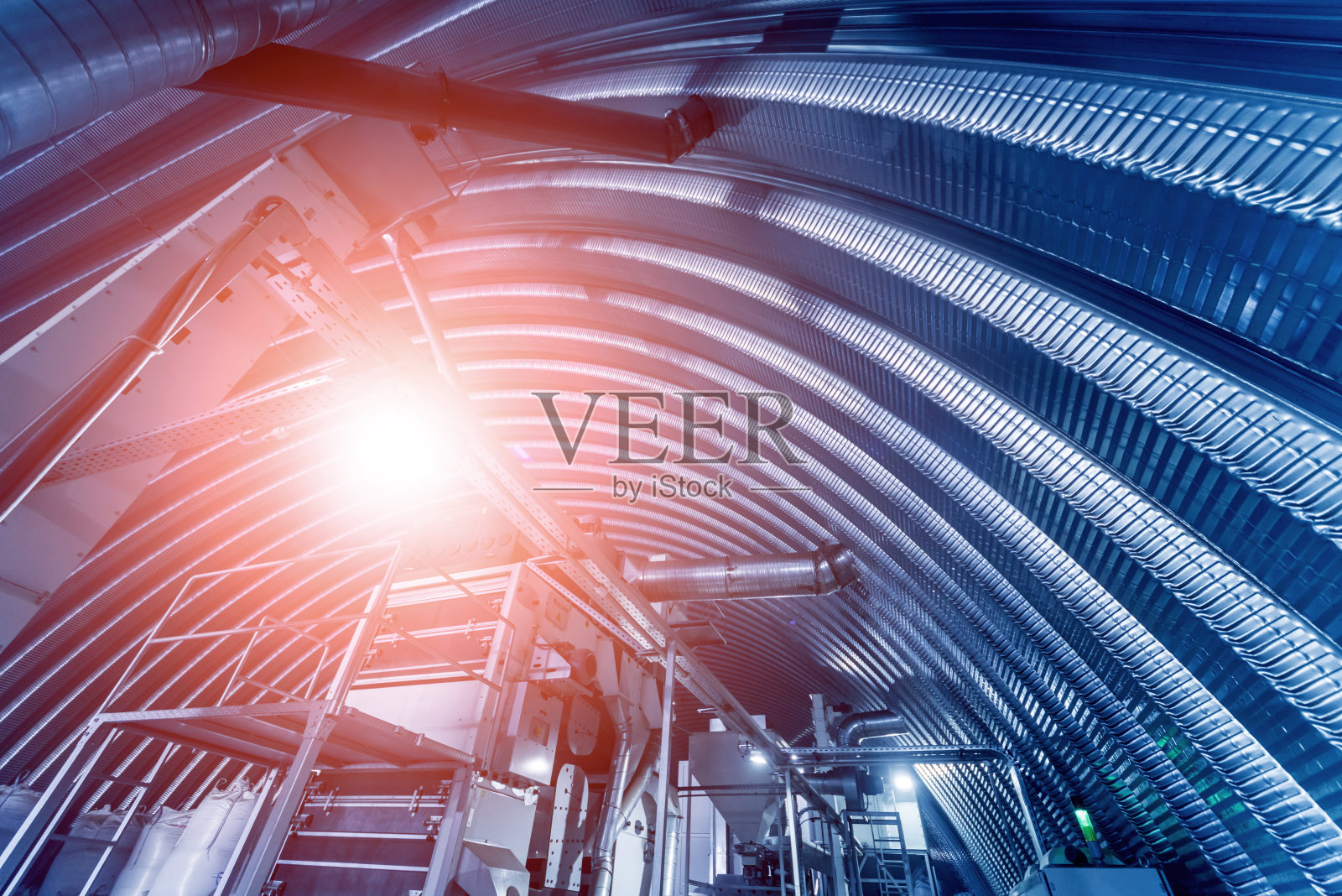 剥皮和烘烤葵花籽的现代化设备照片摄影图片