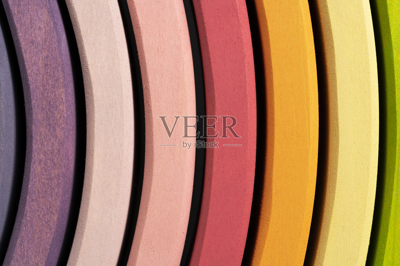 木制彩虹堆垛玩具照片摄影图片