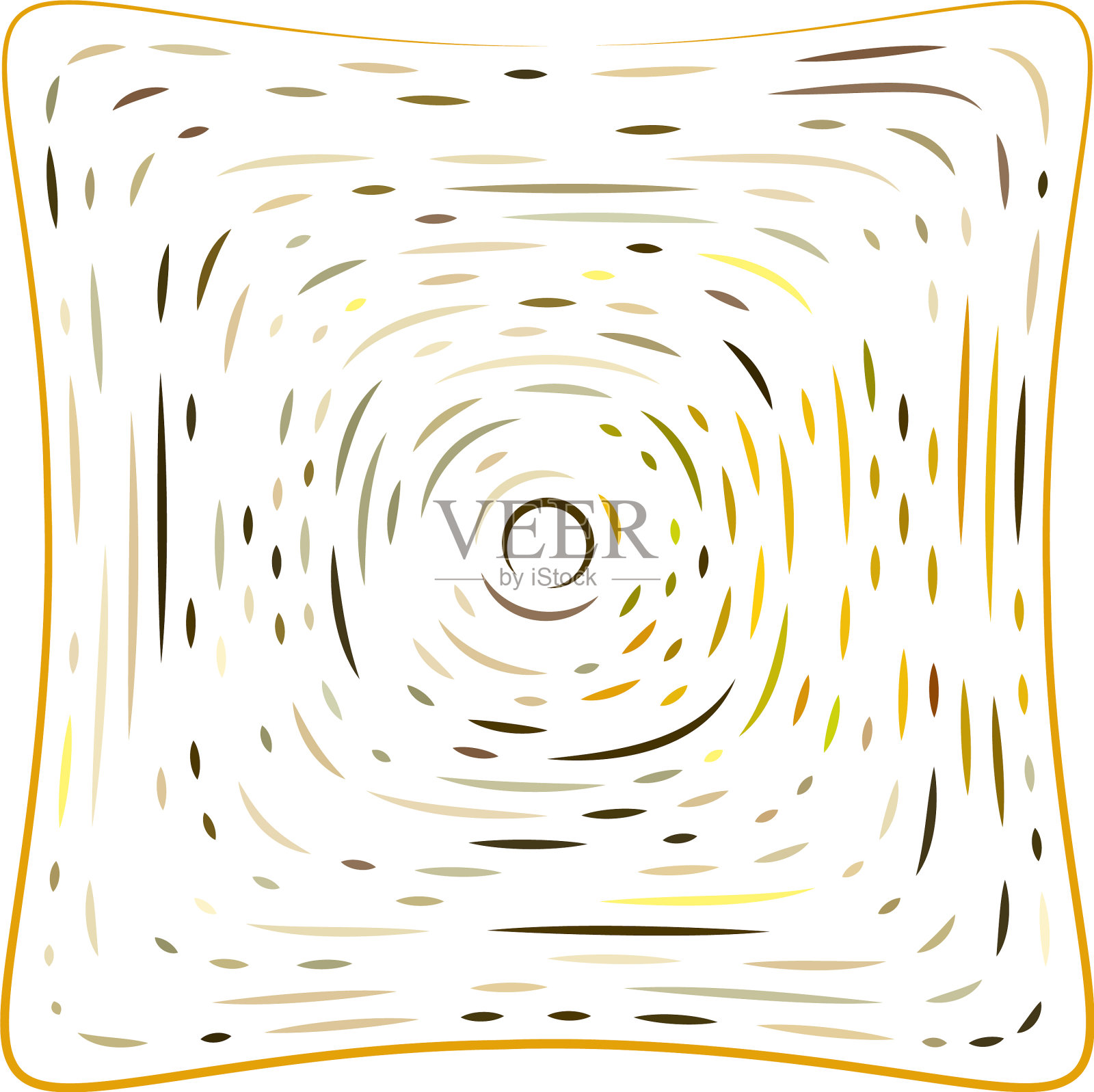 挤压变形方形粒子单元插画图片素材