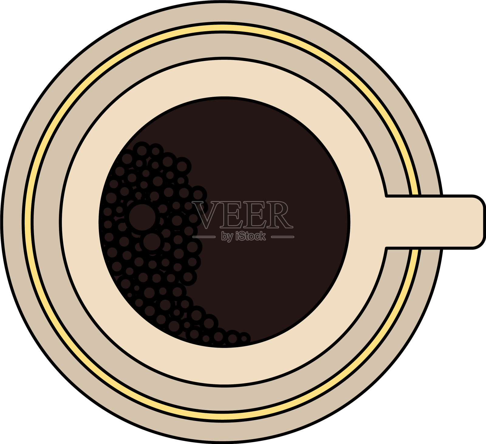 咖啡杯的图标设计元素图片