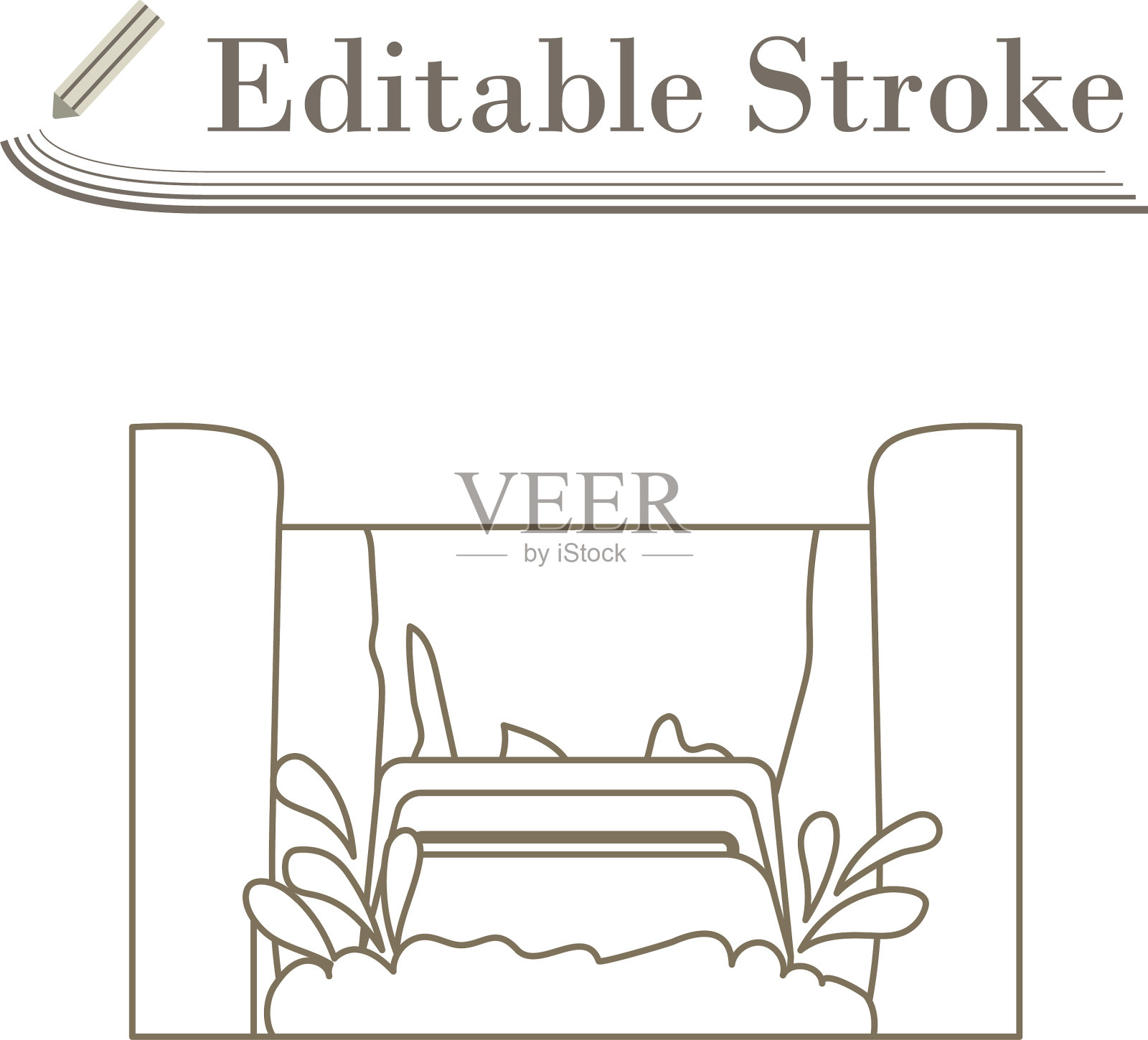 水上游船图标插画图片素材