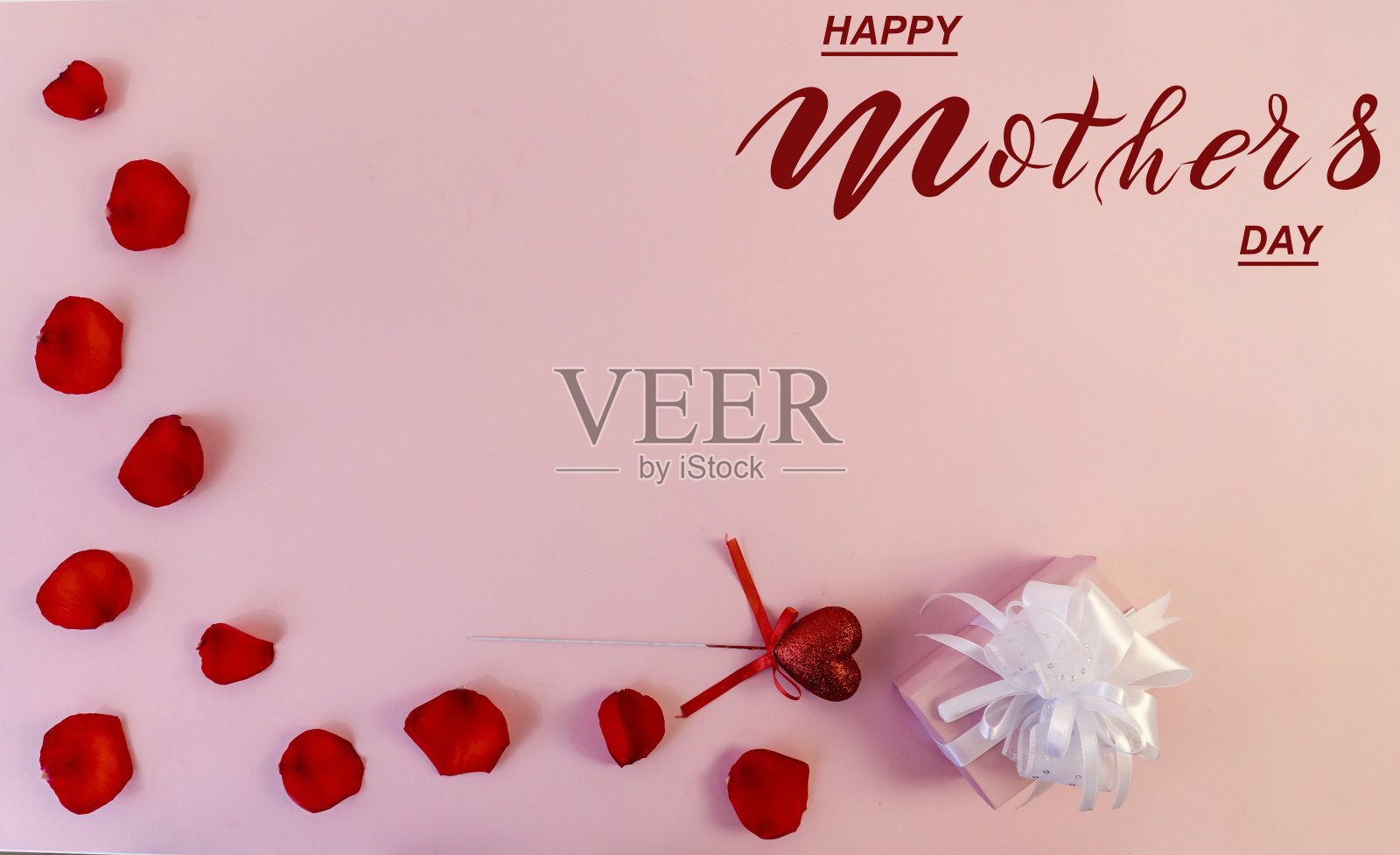 母亲节快乐!平躺,横幅,祝贺母亲节照片摄影图片