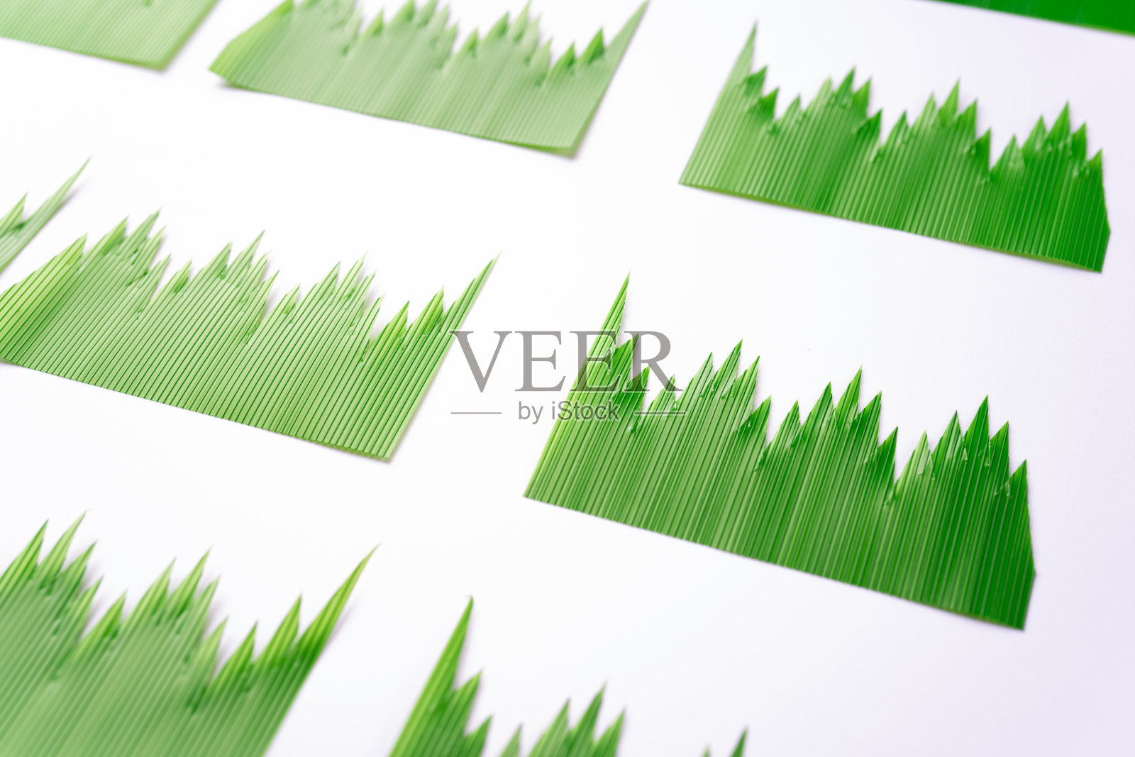 用于午餐盒的绿色塑料分离器照片摄影图片