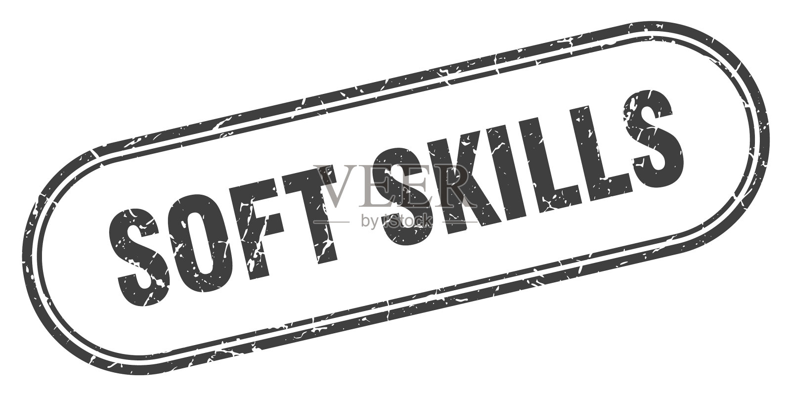 软技能stamp圆形grunge纹理标志插画图片素材