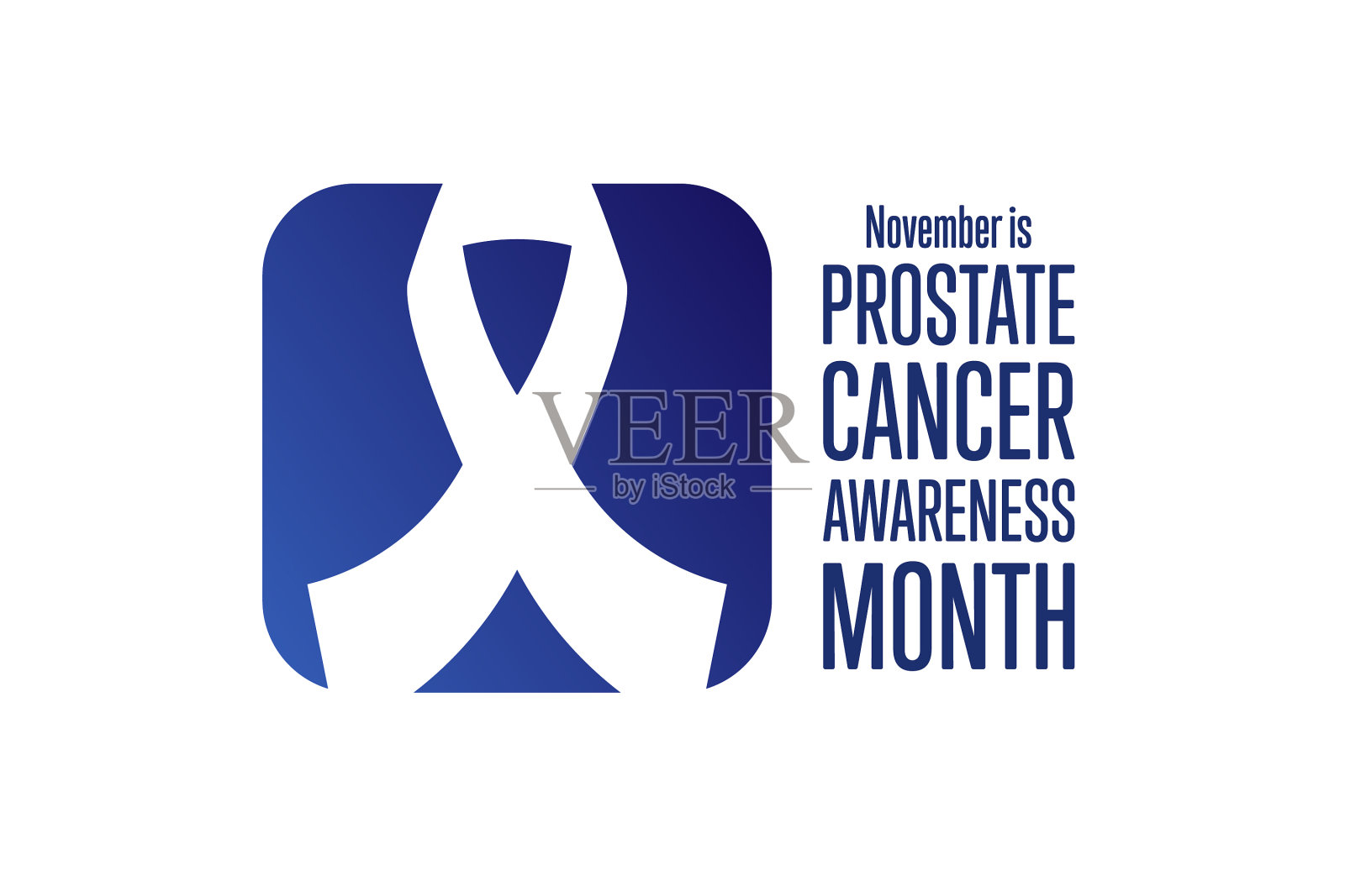 前列腺癌宣传月无剃须十一月插画图片素材