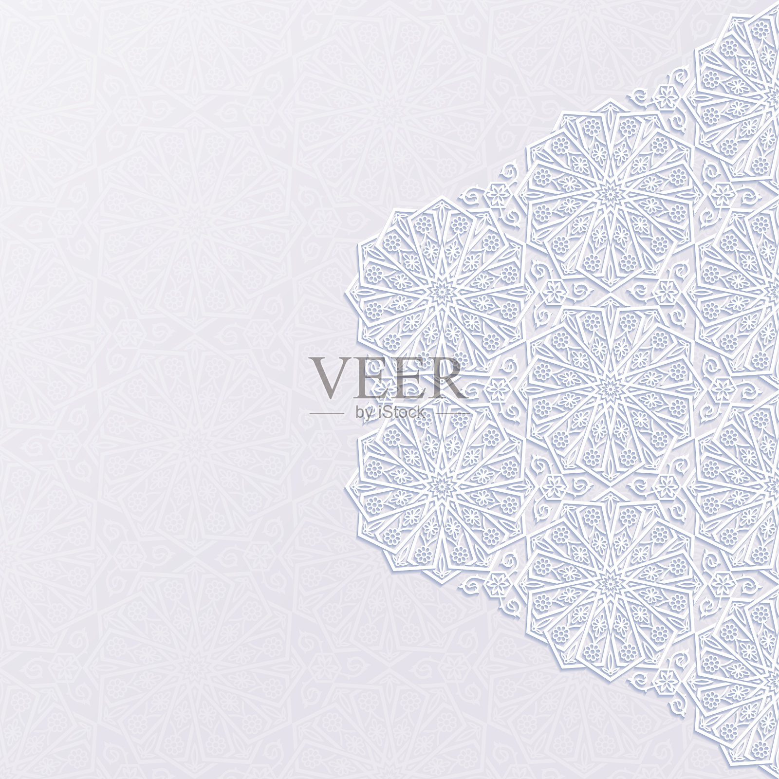 背景与传统花卉装饰插画图片素材